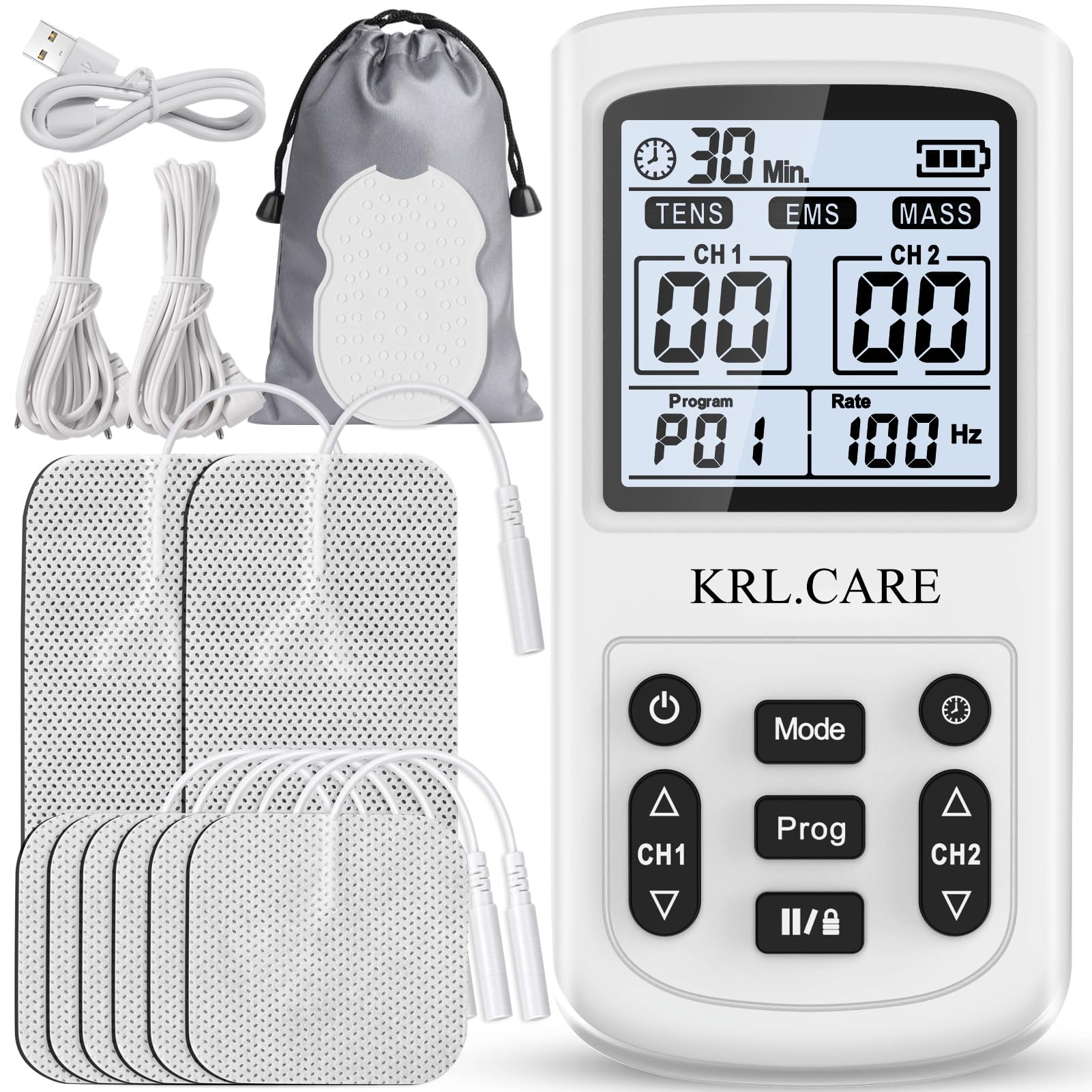 Amazon.com: 3-in-1 TENS Unit Muscle Stimulator, EMS Massage