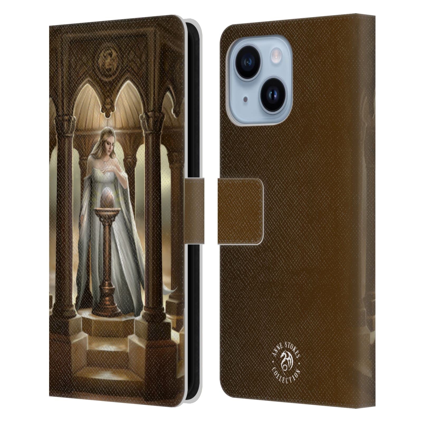 Housse cuir iPhone 14 Plus Anne Stokes finition premium durable