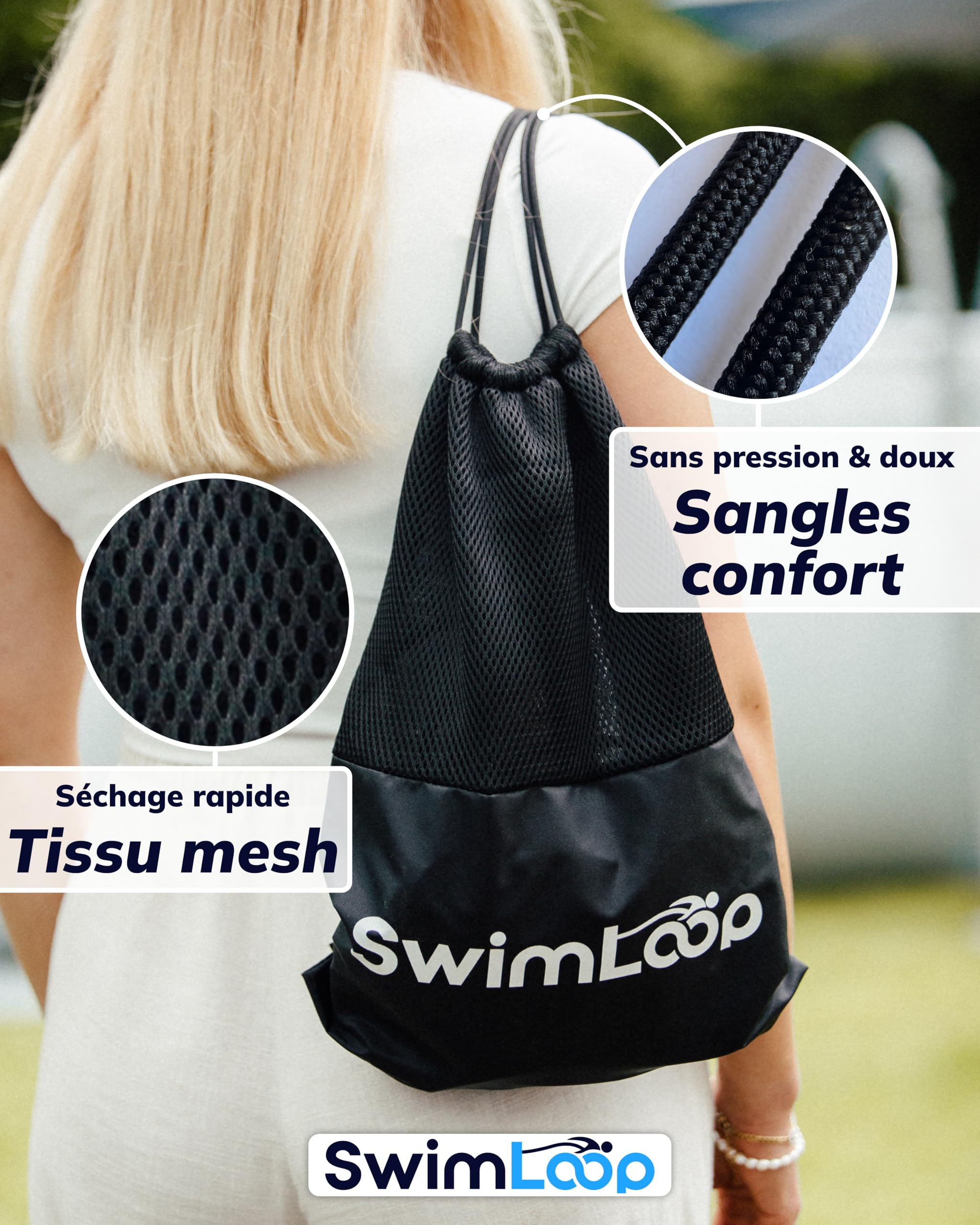 Ceinture de Natation : entraîneur de Natation à Domicile, entraînement de résistance, Natation Stationnaire, Bande de Natation comme Alternative au système de Contre-Courant