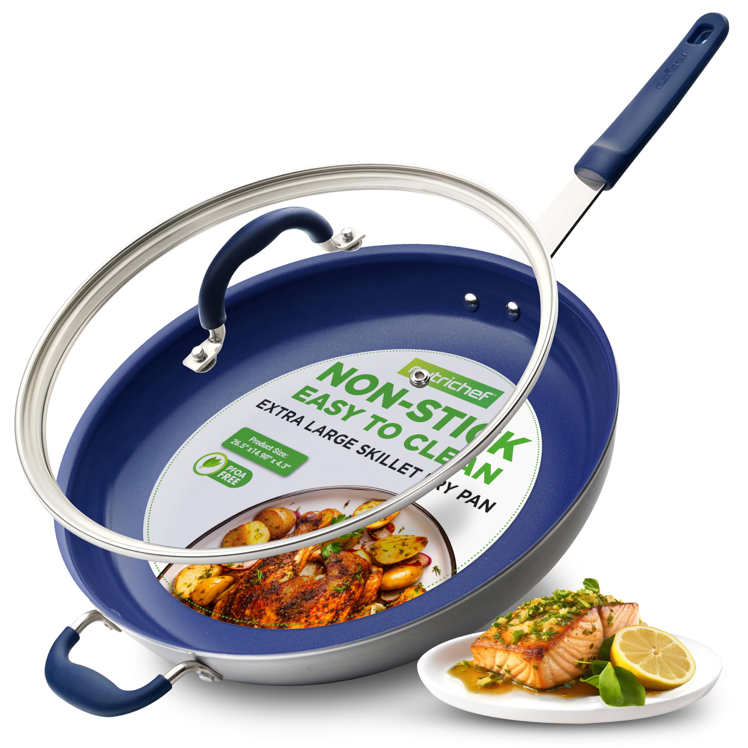 NutriChef 14 inch Nonstick Frying Pan