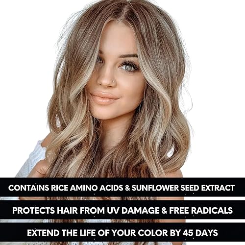 Watercolors Champú sin sulfato que deposita el color, mantiene y mejora el color del cabello, colorantes de agua para el mantenimiento del tinte