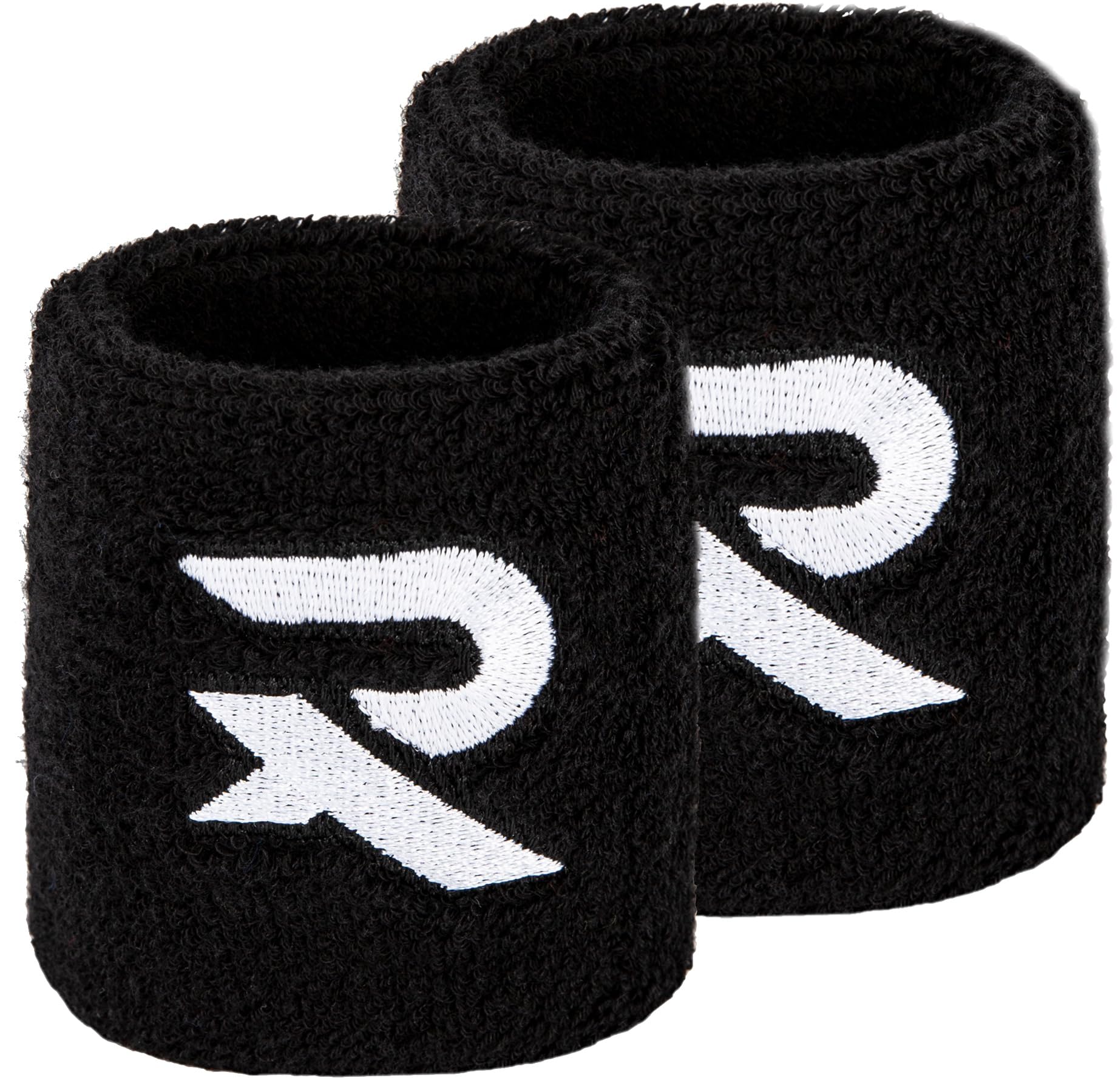 Serre-Poignets en Coton Raquex - Matière Extensible en Coton Doux. 8 cm ou 13 cm de Largeur. Bandeaux Anti-Transpiration de Sport pour Hommes et Femmes. 7 Couleurs Disponibles