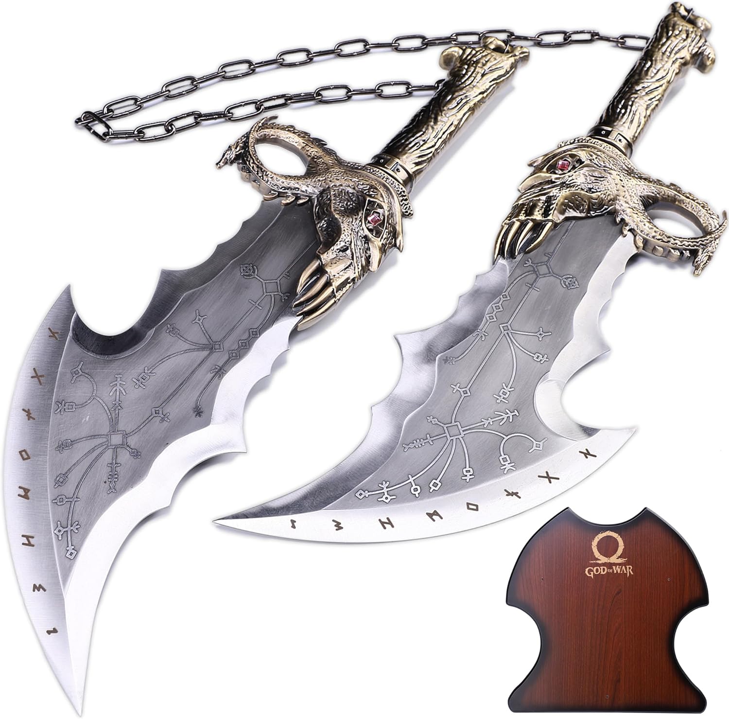Hejiu God of War Blades of Chaos Sword Real Full Metal, One