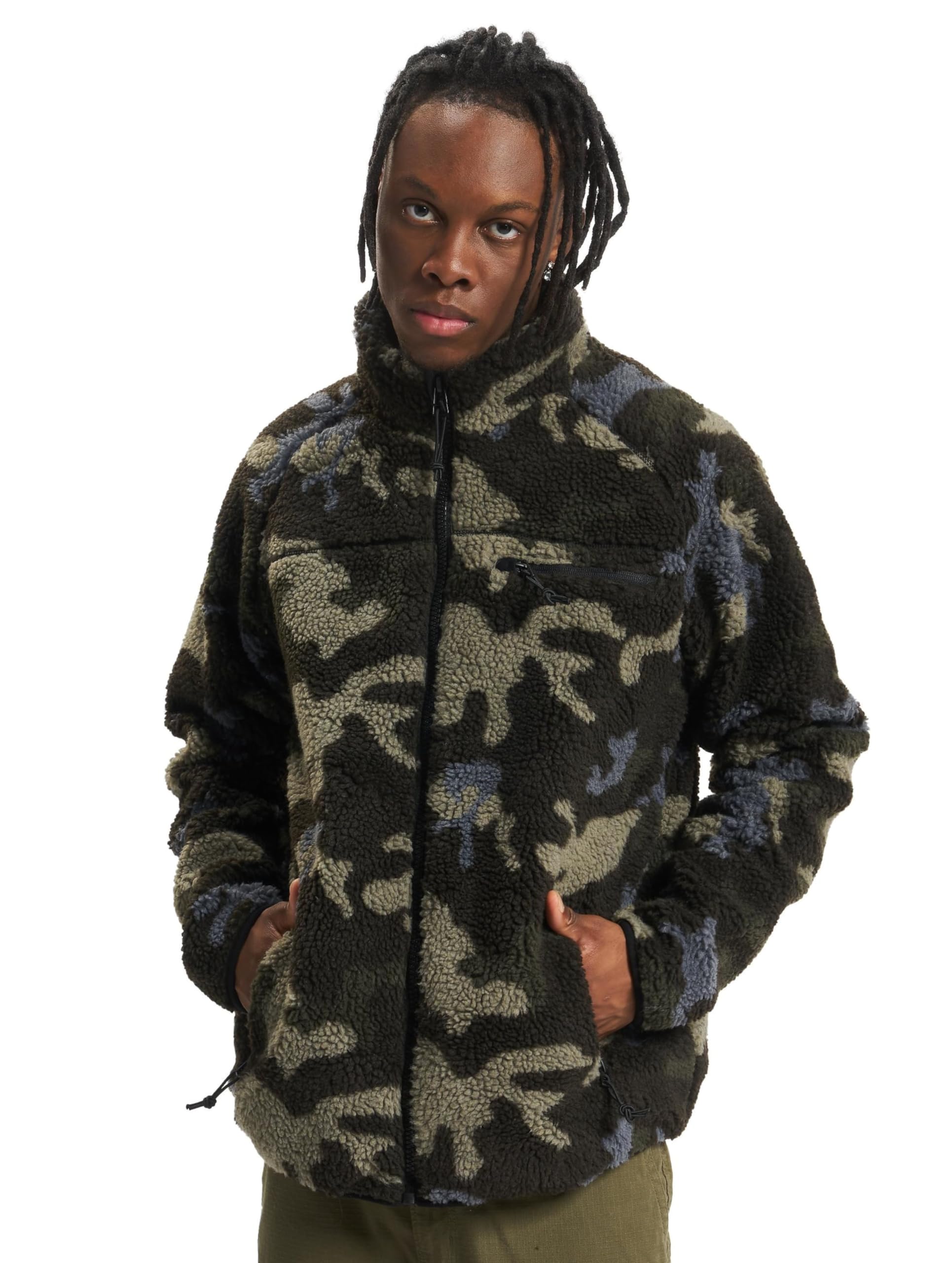 Brandit Teddyfleece Jacket, color: darkcamo, size: M