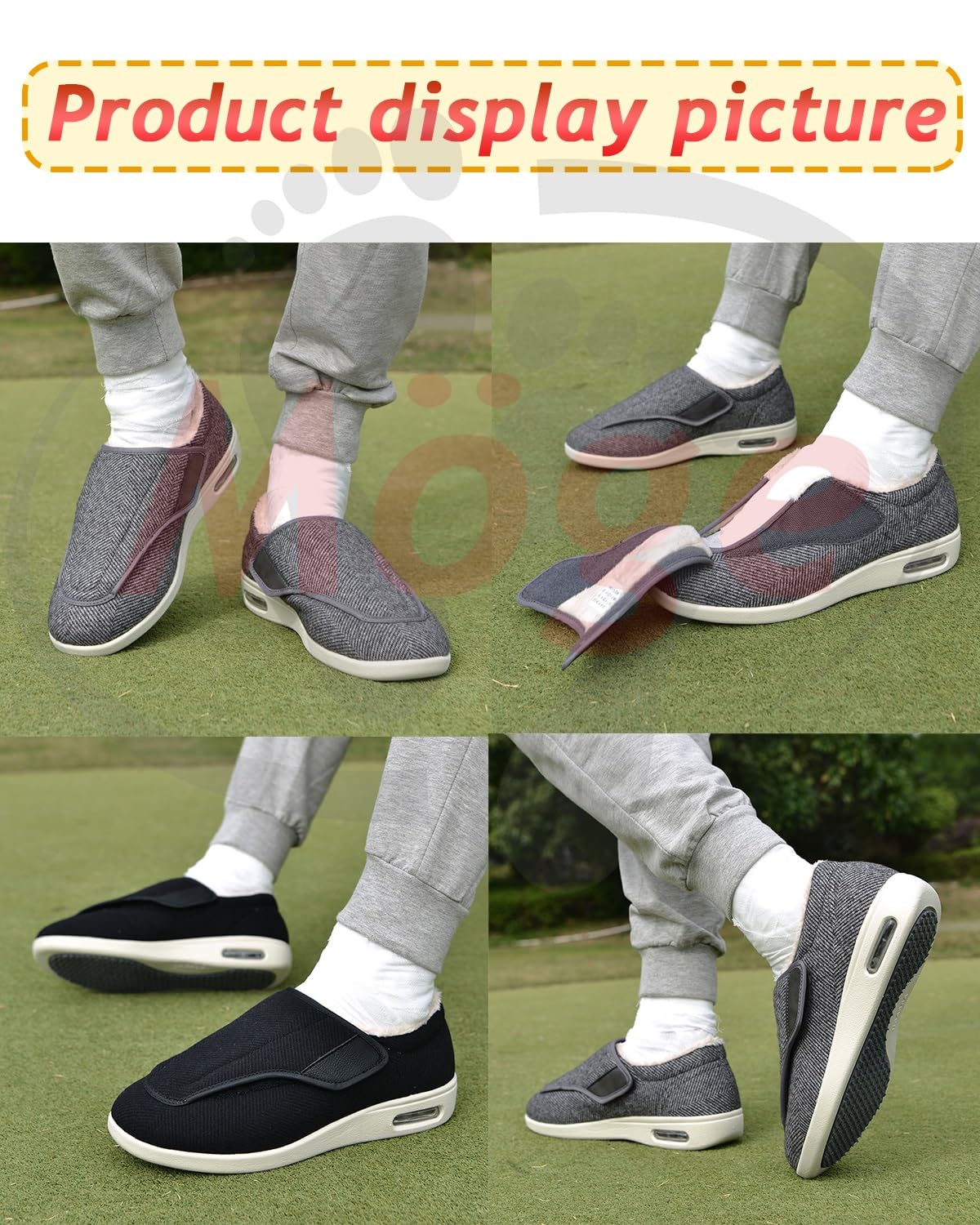 Sandalias ortopedicas Hombre Invierno Cálidas Zapatos para Edema de pie diabético para Hombre y Mujer, Zapatos Especiales, Zapatos higiénicos, Zapatos preventivos