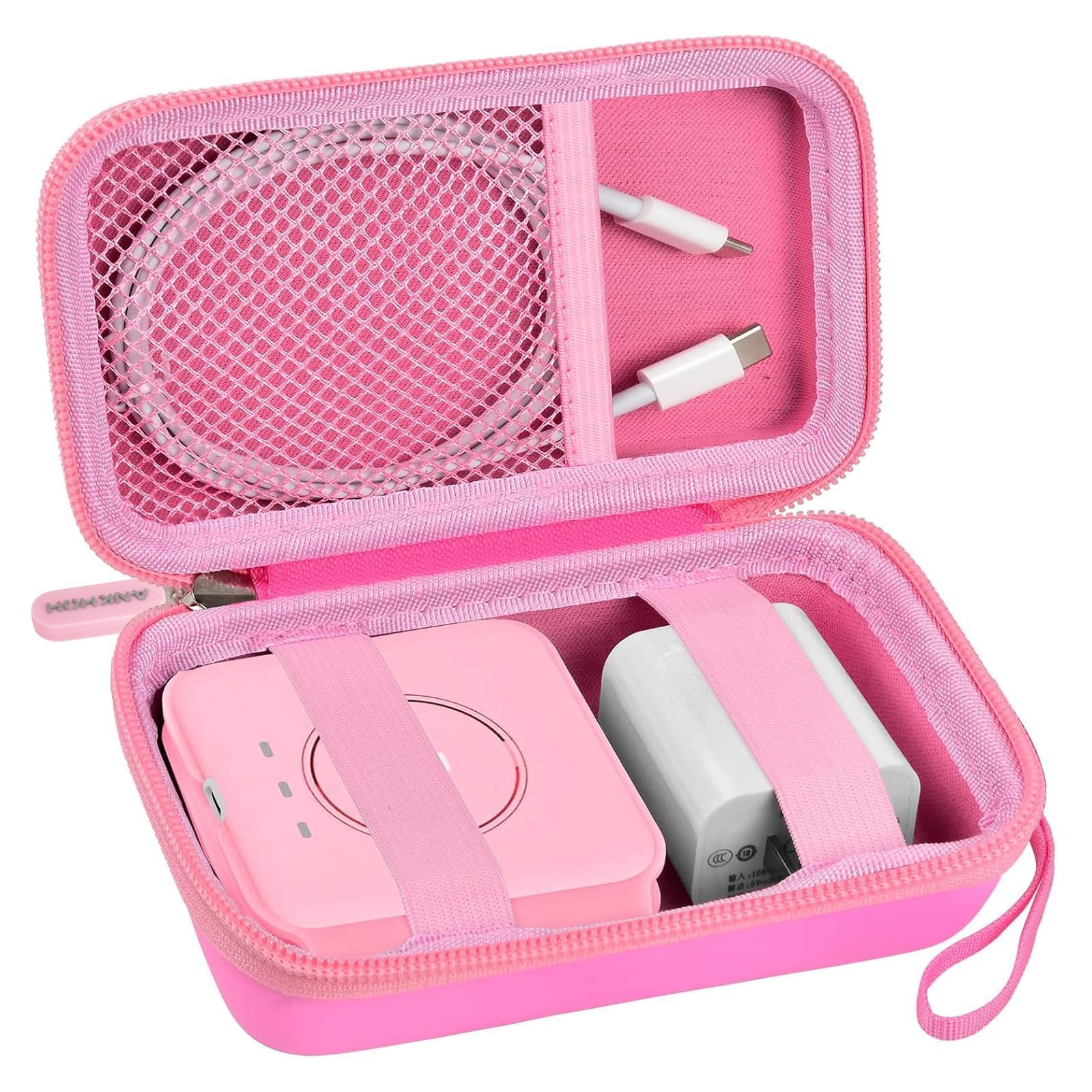 Funda de viaje para UCOMX para Nano/para Rtops/para Hicober/para Iseyyox cargador inalámbrico 3 en 1, estación de carga magnética plegable para cable y adaptador de almohadilla de carga rápida, color