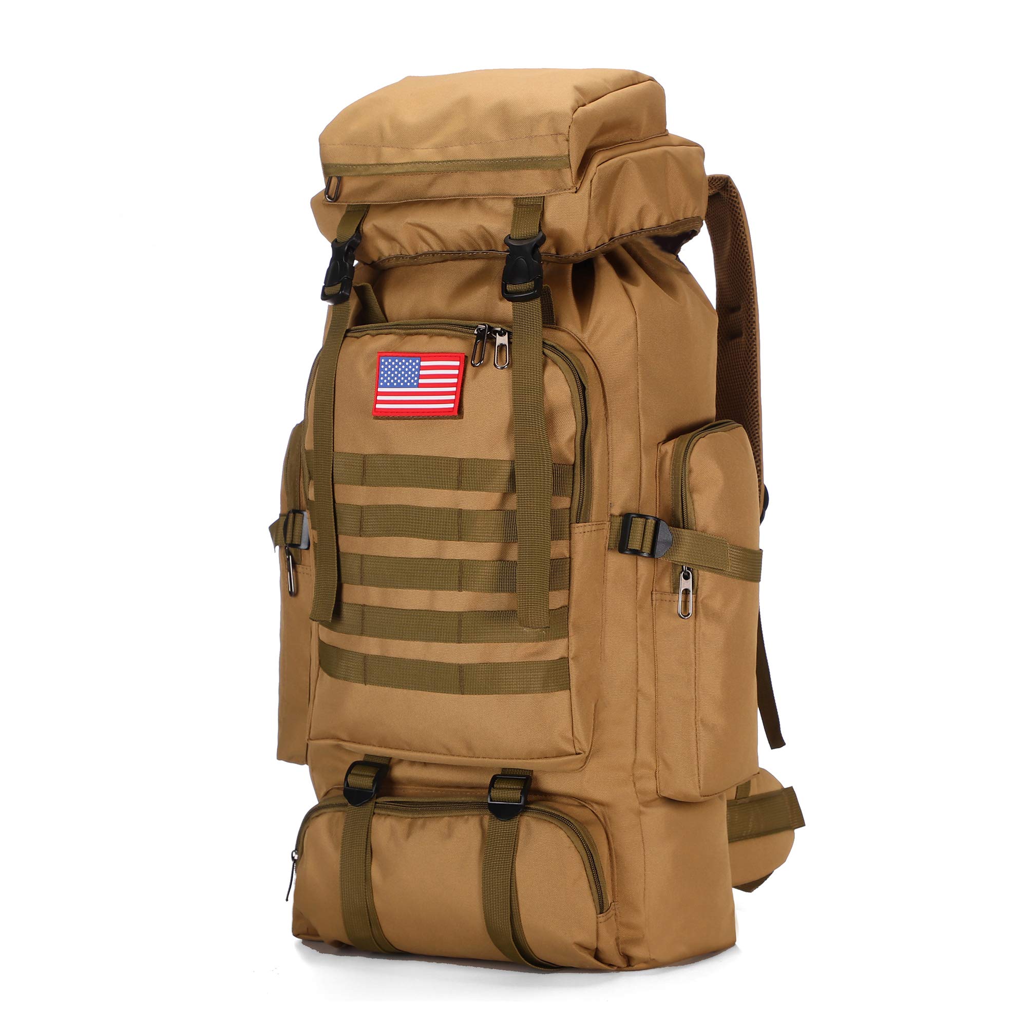 King'sGuard 70L Camping Hiking Backpack Tactical Backpack Military Molle Rucksack Backpack for Outdoor