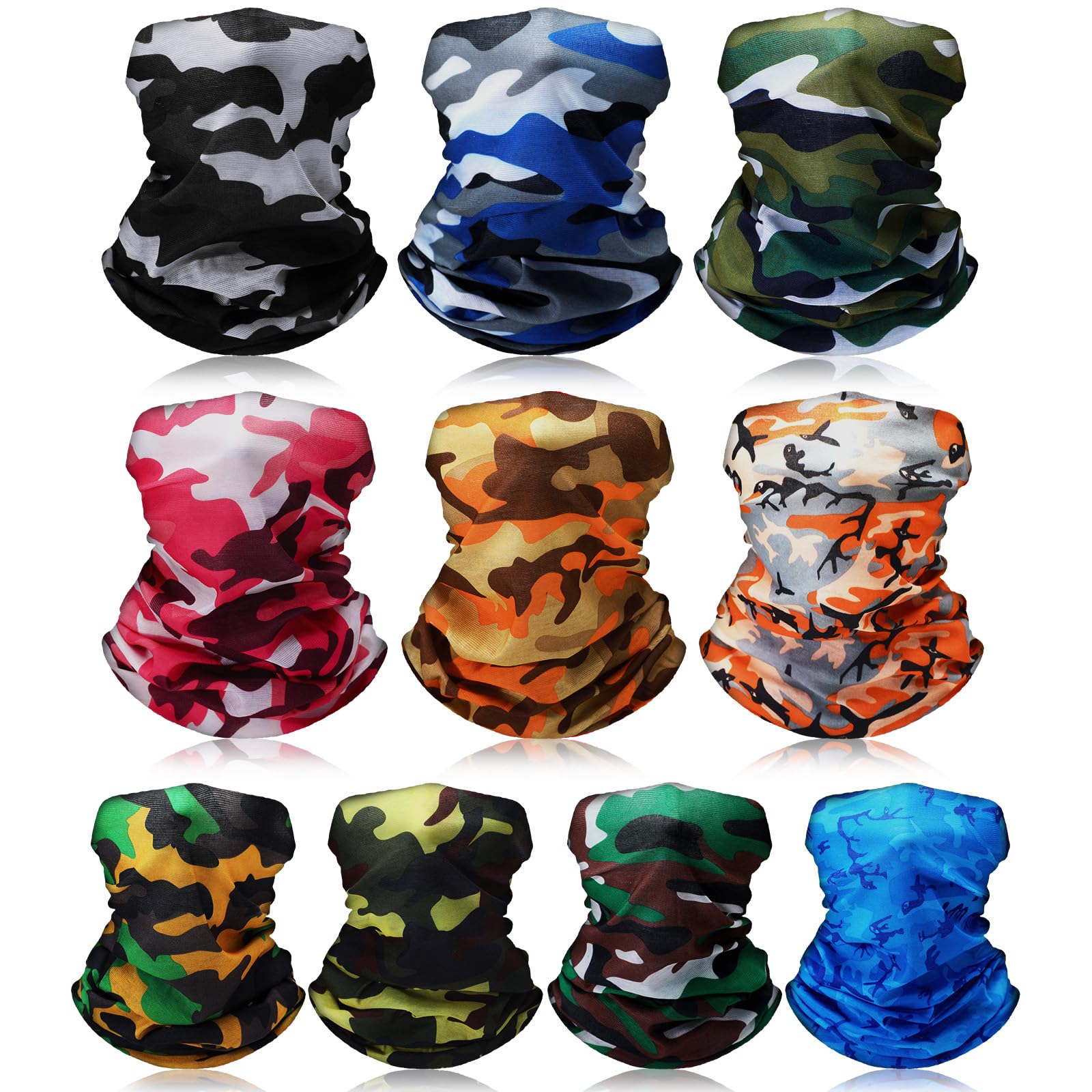 SATINIOR Camo Neck Gaiter Summer Face Mask