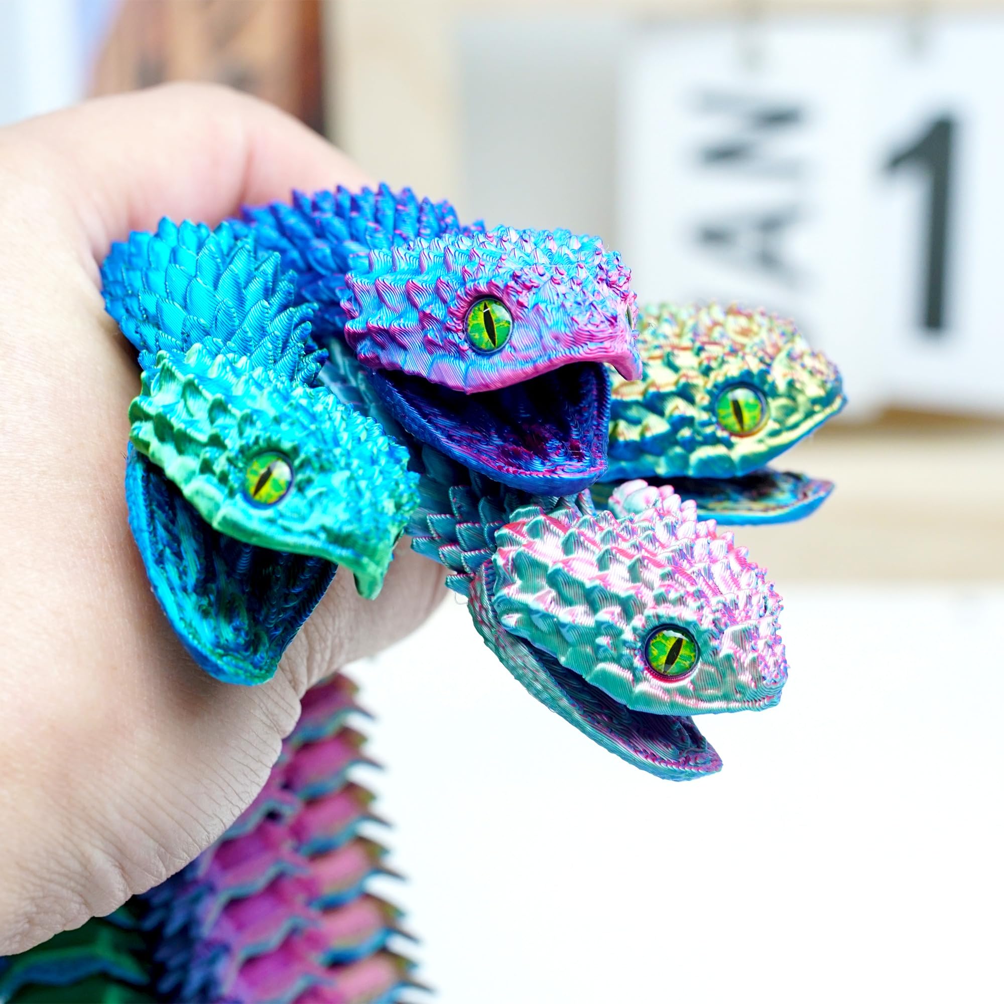 Amazon.com: 23.6inch 3D Printed Snake Models,Movable Teeth