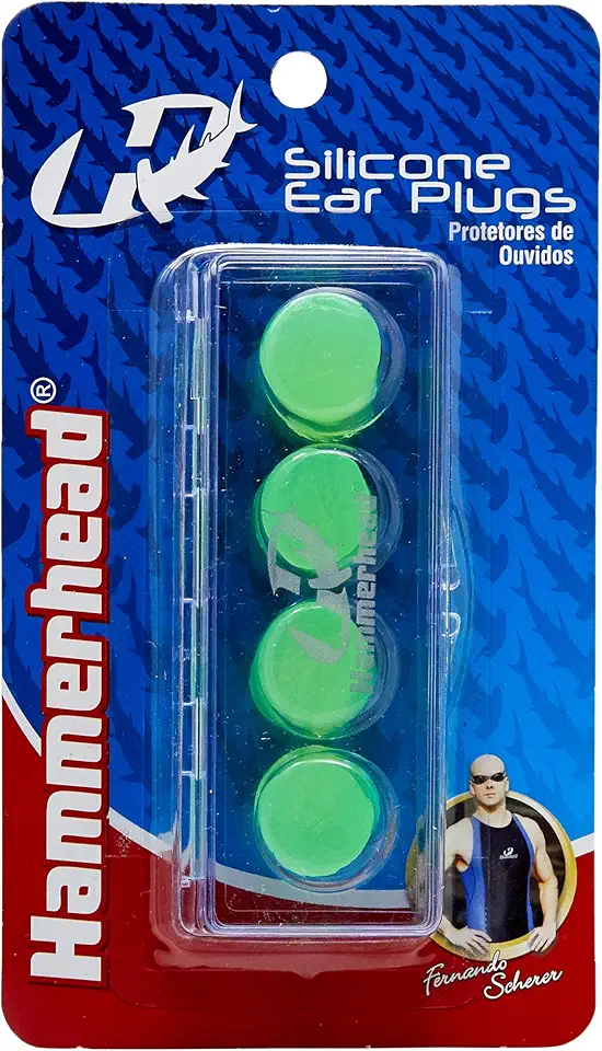 Protetor De Ouvido De Silicone - 4 Peças Hammerhead Unissex