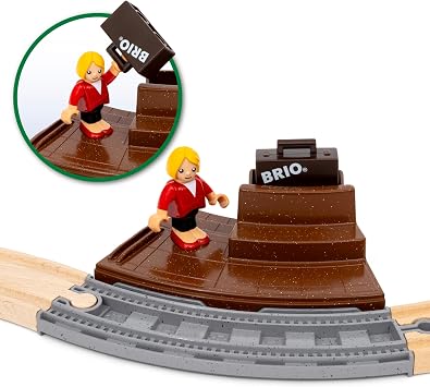 BRIO World – 36079 Starter Travel Train Set | 22-piece wooden toy train set for children over 3 years old