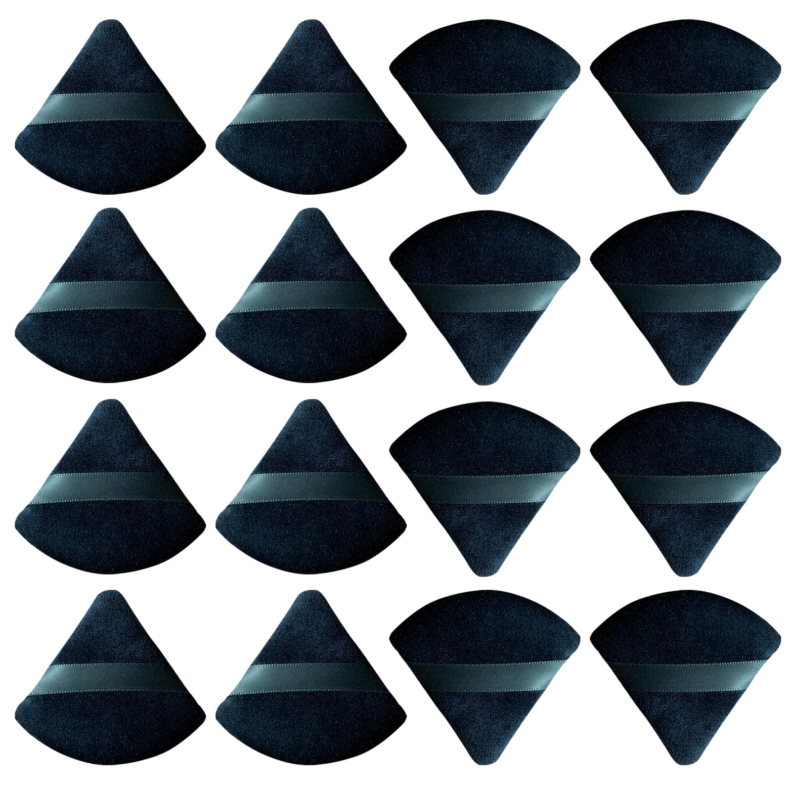 16 pcs Triangle Powder Puff Makeup Puff:Setting Powder Puff Powder Puffs for Face Powder for Loose Powder Cosmetic Foundation Makeup Sponge