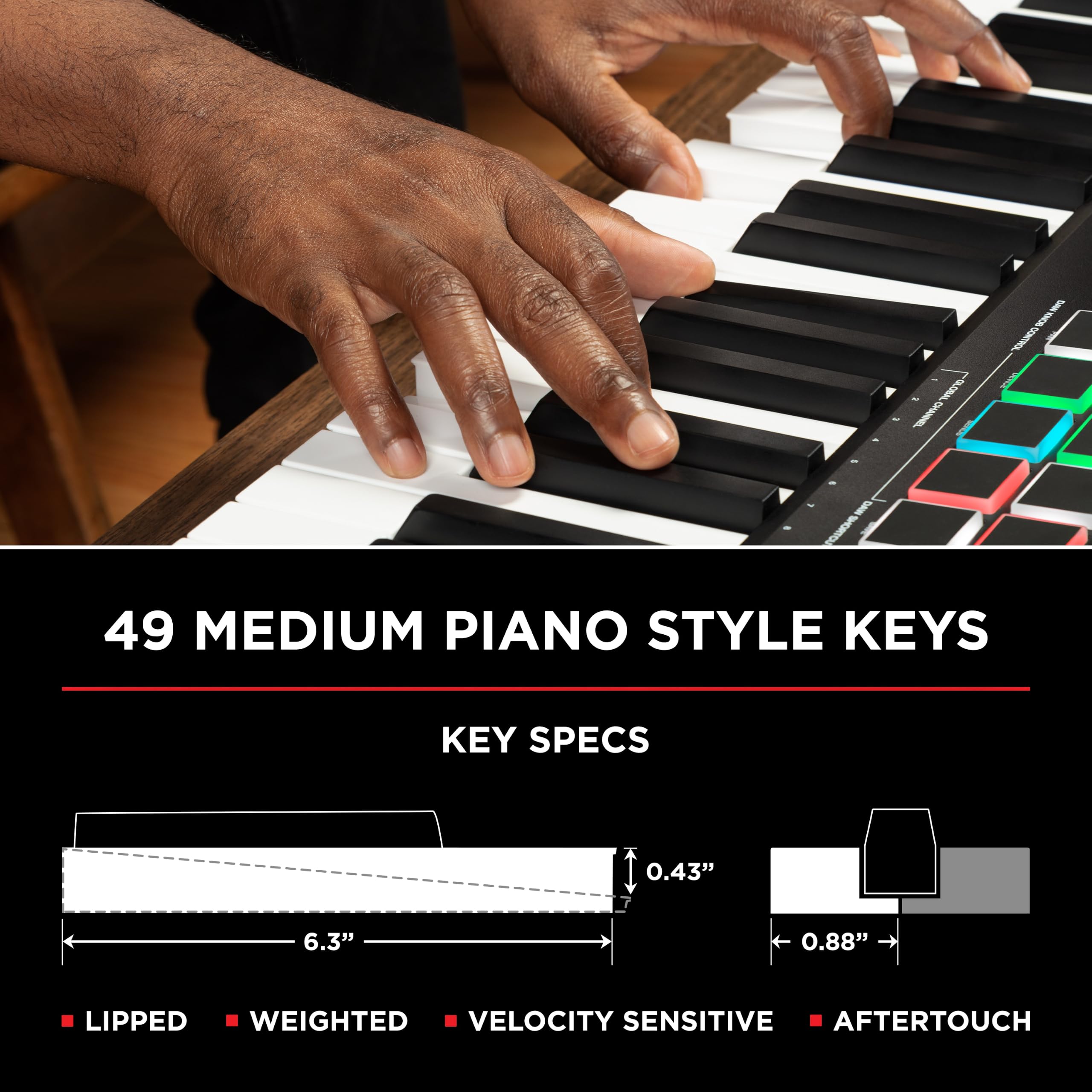 M-AUDIO Oxygen Pro 49 - 49 Key USB MIDI Keyboard Controller With