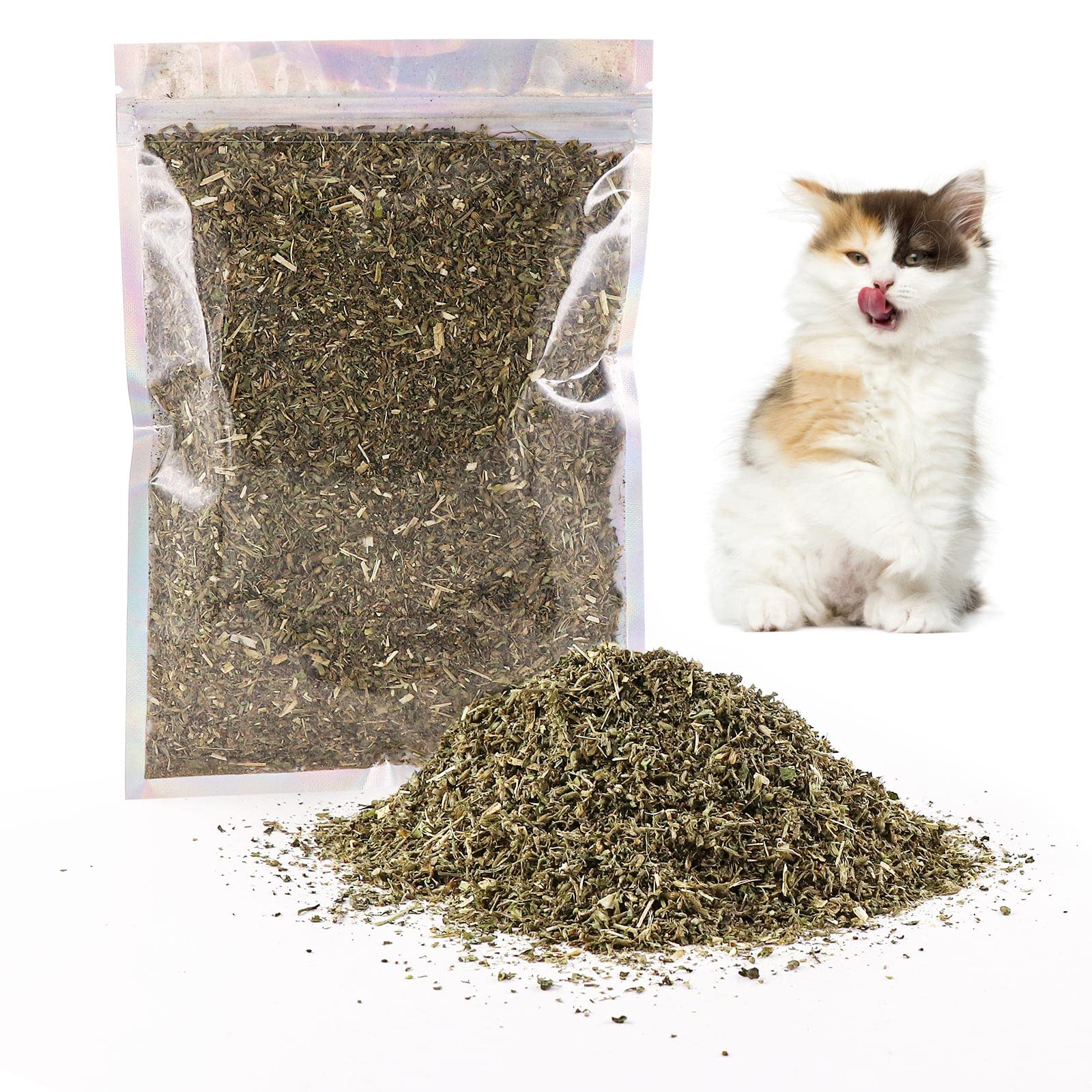 PAWCHIE Dried Catnip 50g, Natural Catmint, Used as a Snack or Filling Cat Toy, Delicately Dried and Sealed and Packaged for Easy Preservation
