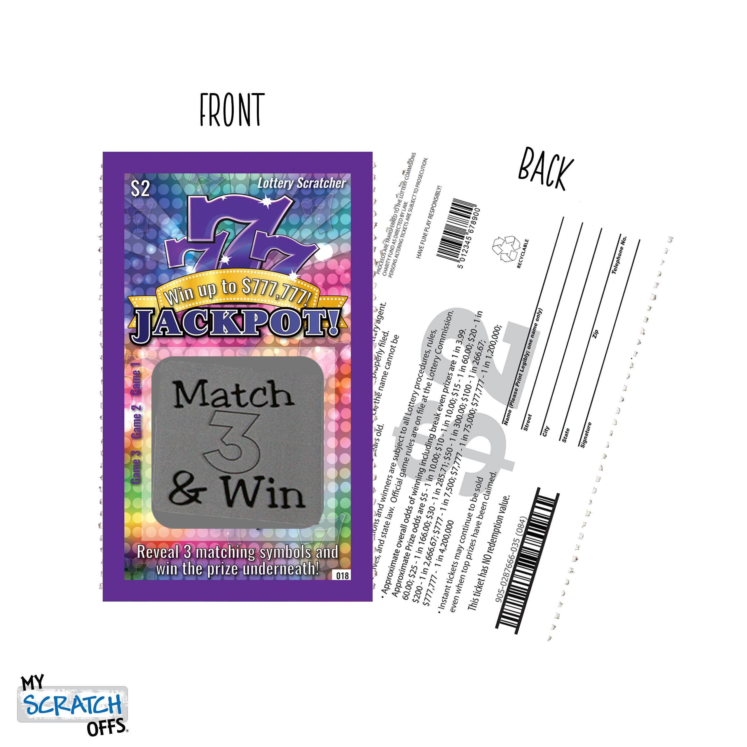 Pregnancy Announcement ScratchOff Lottery Tickets, New Baby Game, 5 Cards My Scratch Offs Buy