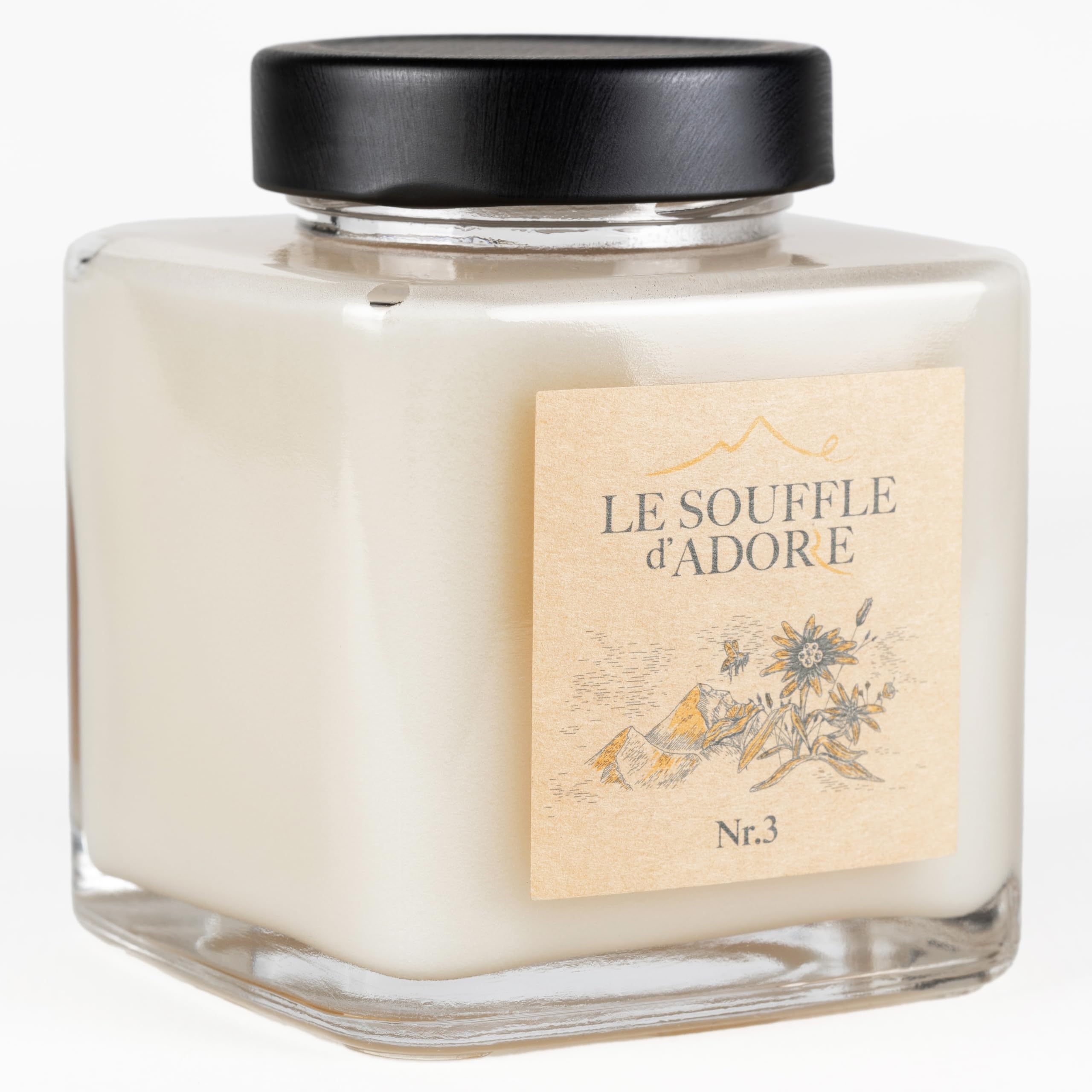 Miel de Esparceta Premium, Blanca, Cremosa, de Sabor Suave, 100% Natural, de Abeja, Pura, Sin Azúcar, Sin Aditivos, case 2 х 500 g | Pack Exclusivo | Le Souffle d'Adore