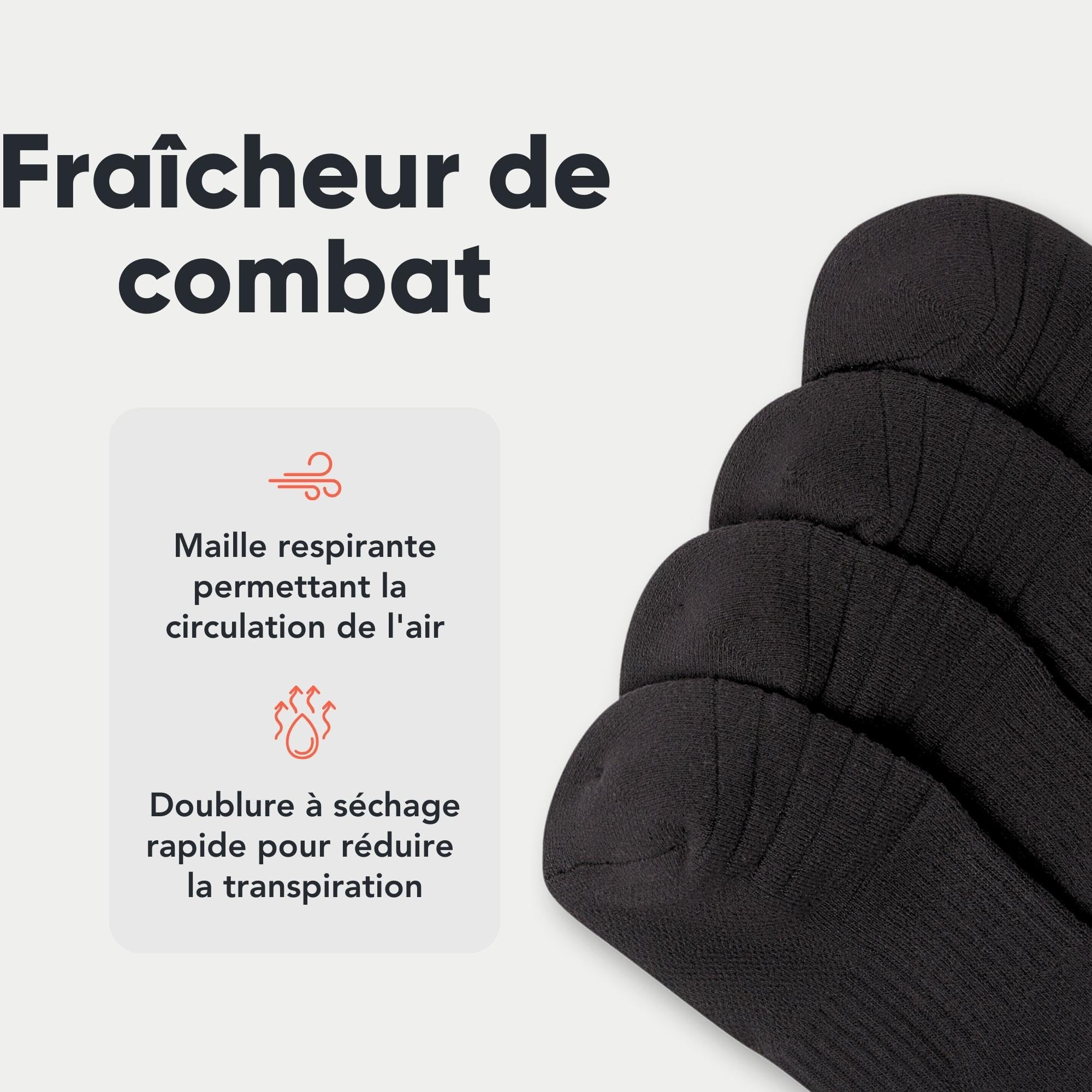 FM London Chaussettes de sport matelassées unisexes lot de 8