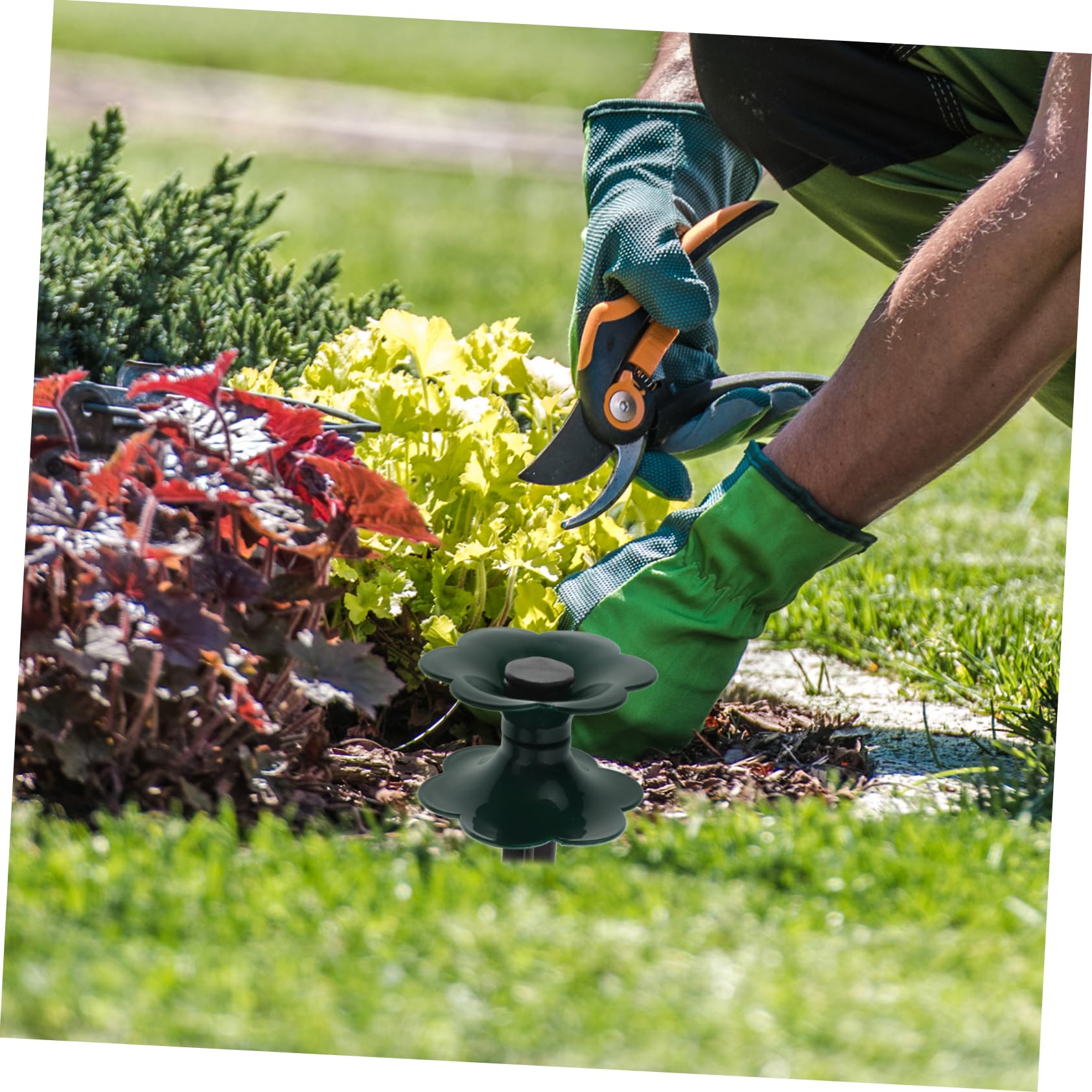 6pezzi Spikes Guida Per Tubo Da Giardino Ruote Direzionali Per Irrigazione Del Prato Protettori Per Tubo Resistente e Facile Da Installare