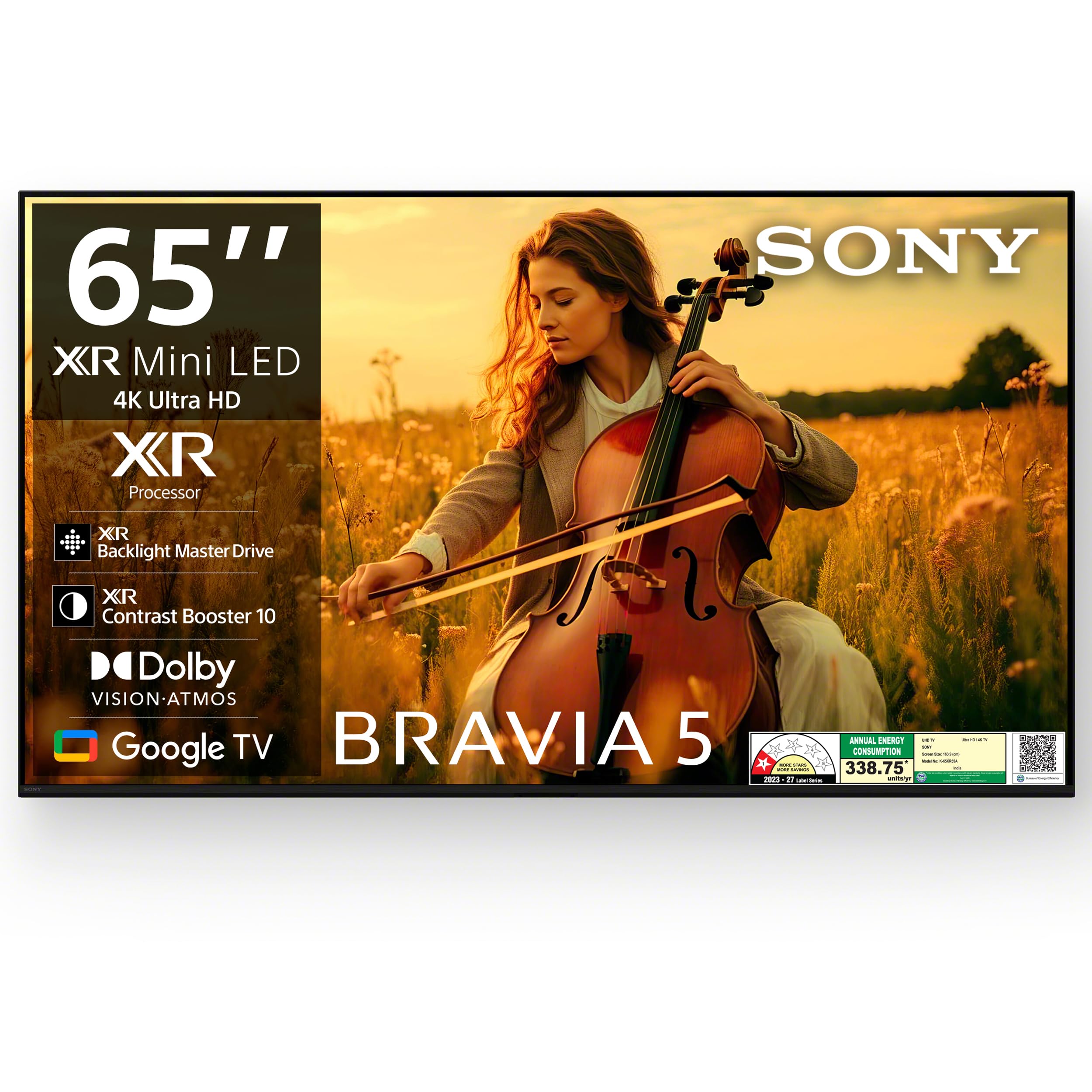 Sony 164 cm (65 inches) BRAVIA 5 Series 4K Ultra HD Smart Mini LED Google TV K-65XR55A-image-45