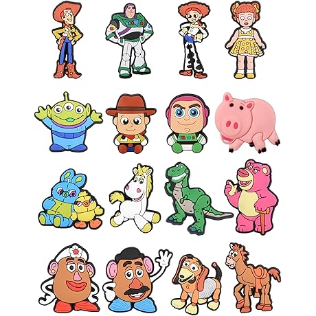 Cute Cartoon Princess Shoe Charms Decoration for Kids Boys Girls Women Sandals...