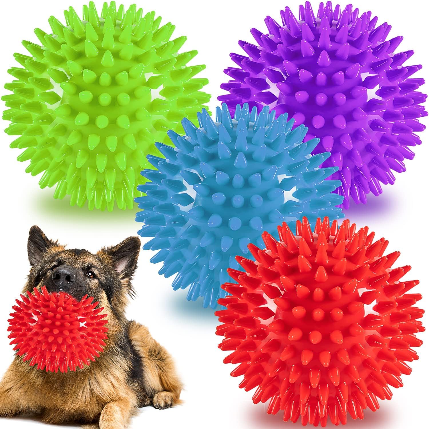 NITZU PETS Dog Balls Toys for Medium Large Dogs 1 Pc Indestructible Dog Toys for Aggressive Chewers Spike Dog Balls for Clean Teeth and Training Dog Toys for Boredom and Stimulating (Color May Vary) (B0CGJSD19R) Amazon Price History, Amazon Price Tracker