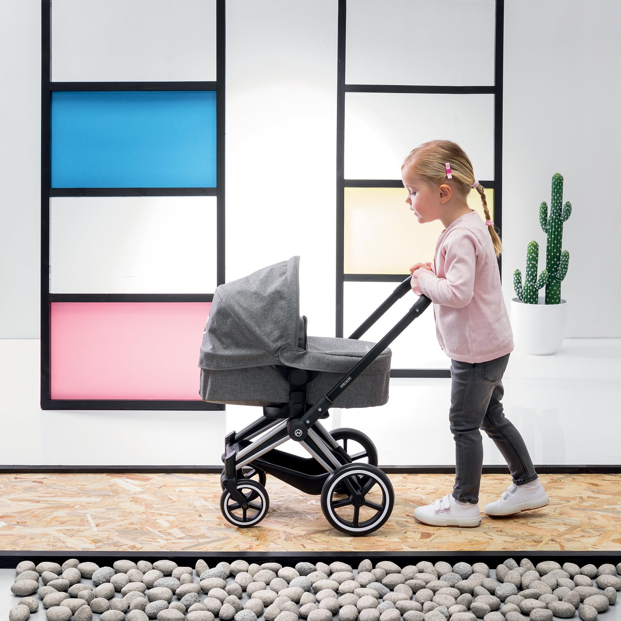 Corolle Cybex X Corolle Combo Poussette 3 en 1 pour Poupon, Cybex, 36 cm et 42 cm
