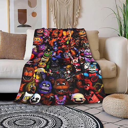 Manta de microfibra ultrasuave de microforro polar para sofá, cama (50 x 40 pulgadas) (color 3)