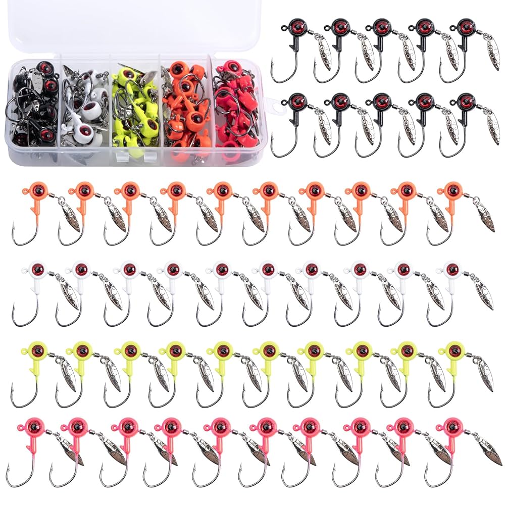 ジグセット売り Amazon | Goture ジグヘッドスピナー ジグヘッド ブレード付き