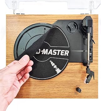 Record Master TT202j Retro Turntable with Bluetooth Feature - Compatible with All Records