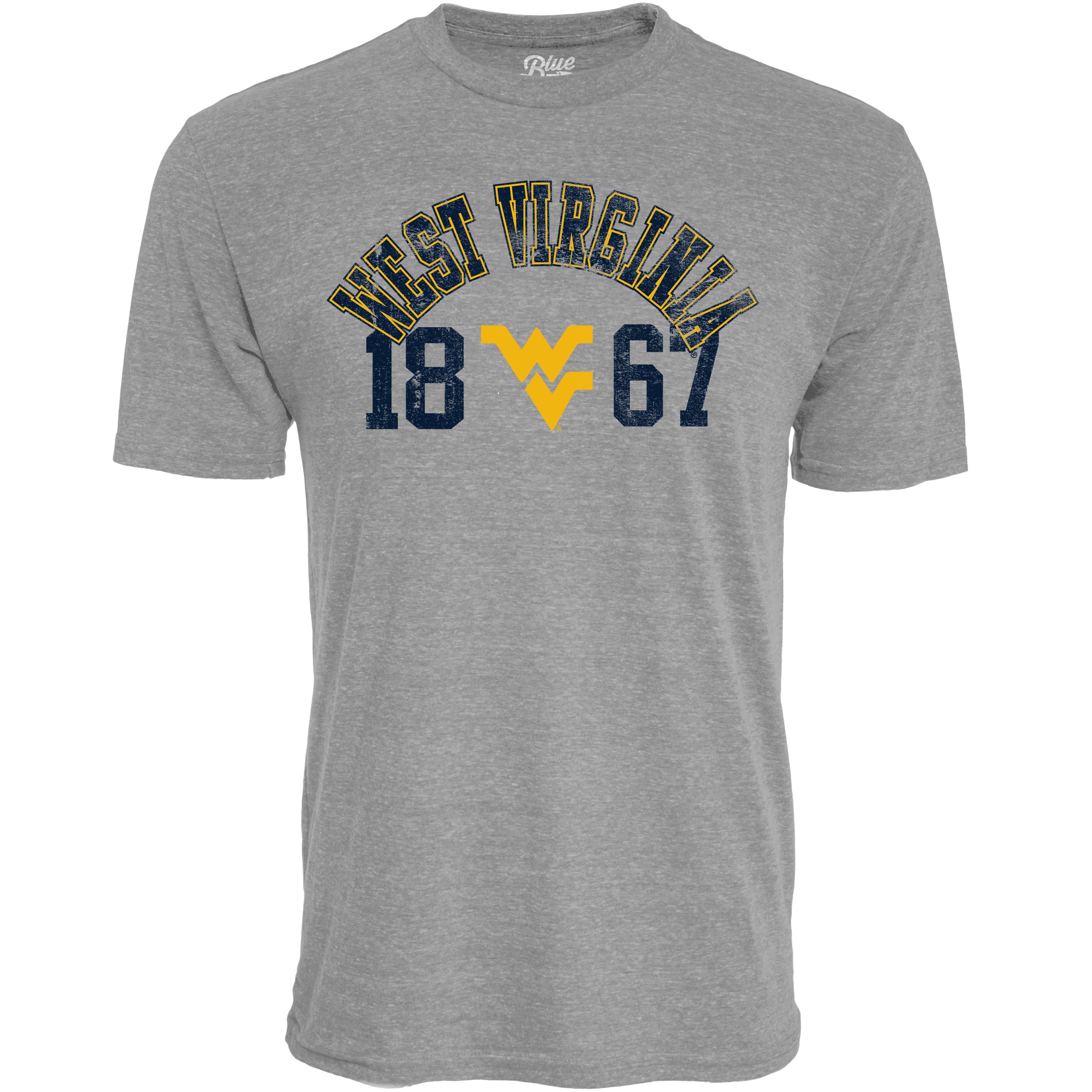 Blue 84Men's T Shirt Tri-Blend Heather Gray