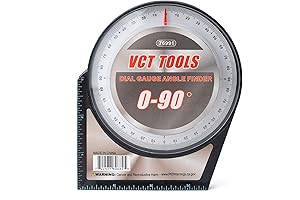 VCT Dial Magnetic Base Angle Finder, Protractor Gauge Protractor Finding Degree Gage