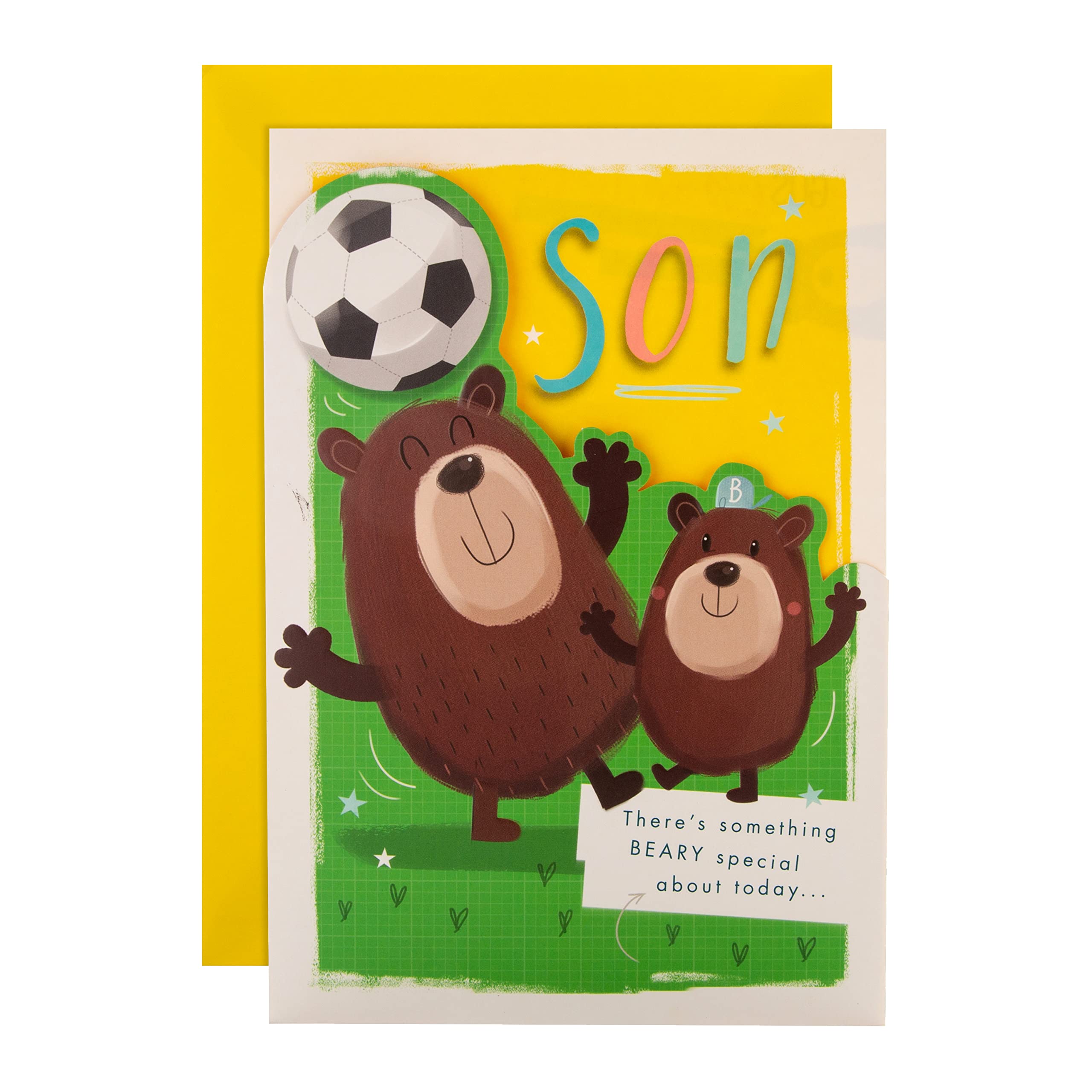Hallmark Birthday Card for Son - Cute 'All About Gus' Football Design