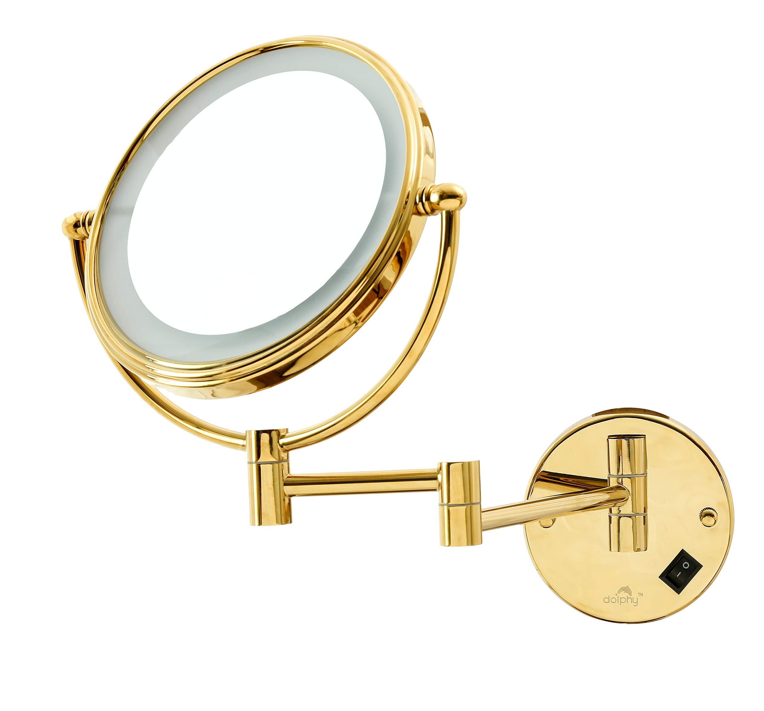 DOLPHY Gold 5X LED Magnifying Mirror - 8 inch-image-41