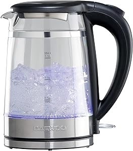 Daewoo 1.5L Eco Cool Touch Kettle – 3000W Fast Boil Electric Kettle with Auto Shut-Off, Boil-Dry Protection, 360° Base – Modern Look And Finish