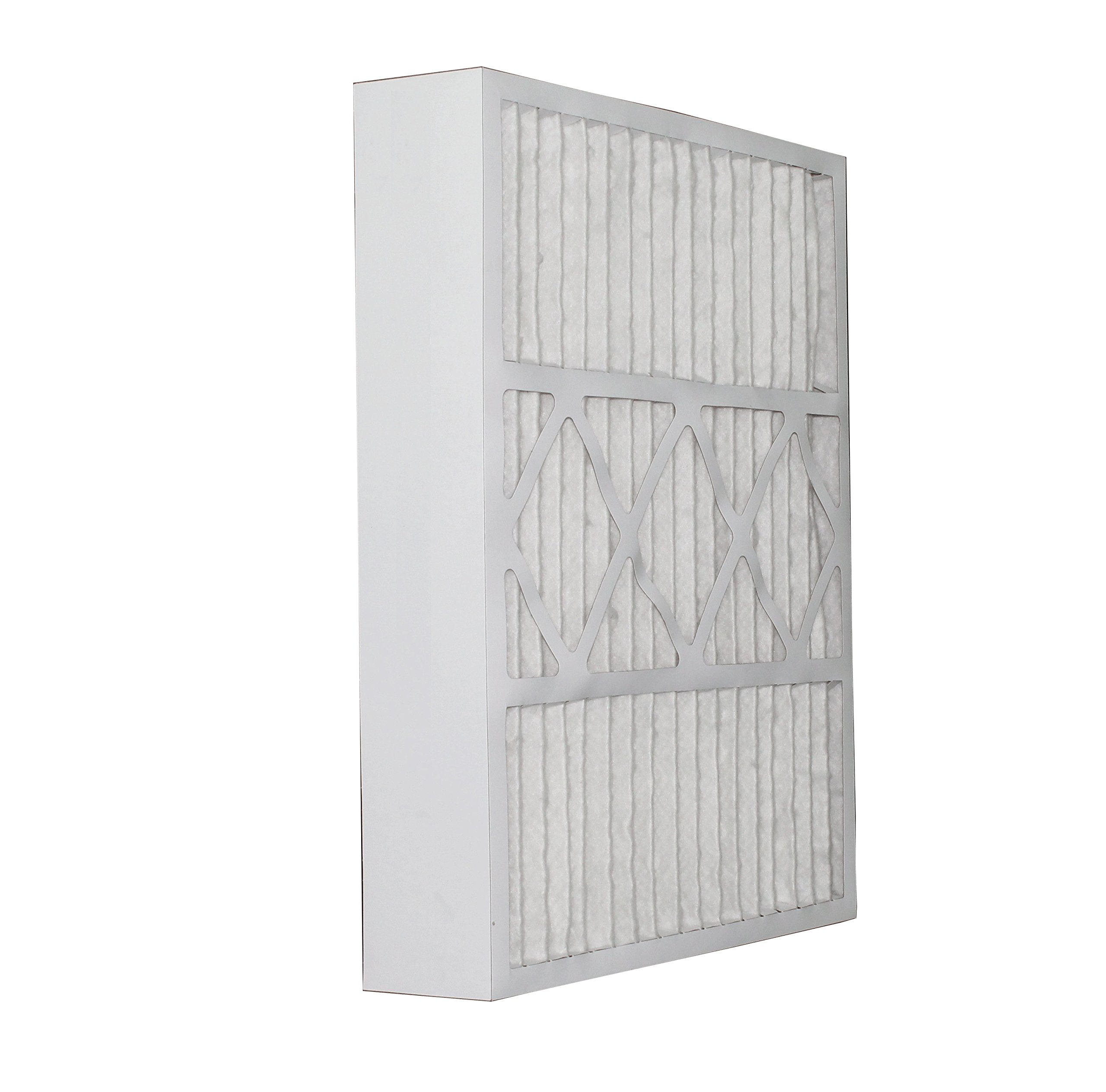 Aerostar Home Max 20 x 25 x 5 MERV 13 Honeywell Filtro de aire plisado de repuesto, fabricado en los Estados Unidos, captura partículas de virus, (tamaño real: 20 x 24 3/4 x 4 3/8 pulgadas), paquete de 2, color blanco