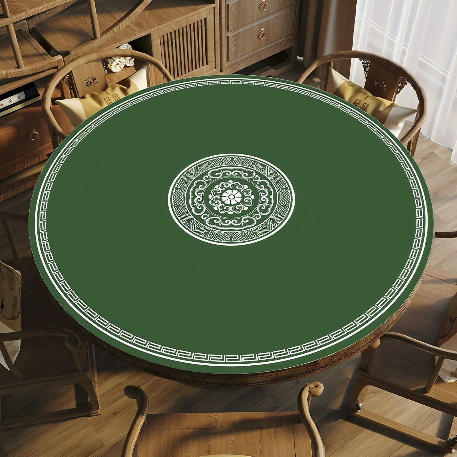 Pogrubiona i antypoślizgowa z gumowym podkładem Duża mata do zabawy gier Mahjong, poker, karcianych, planszowych kafelkowych(75cm/29.52in)