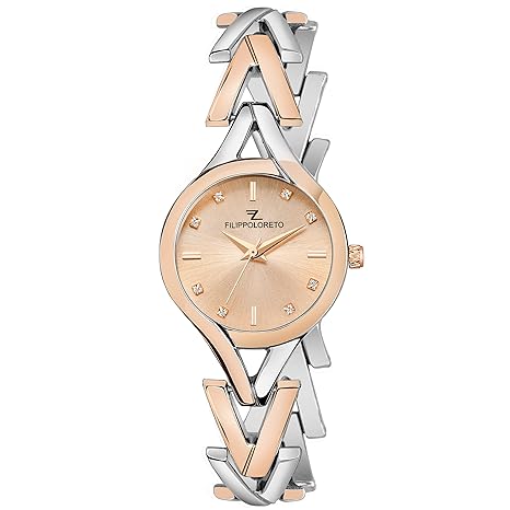 Premium Analogue Two Tone Stainless Steel Watch for Women