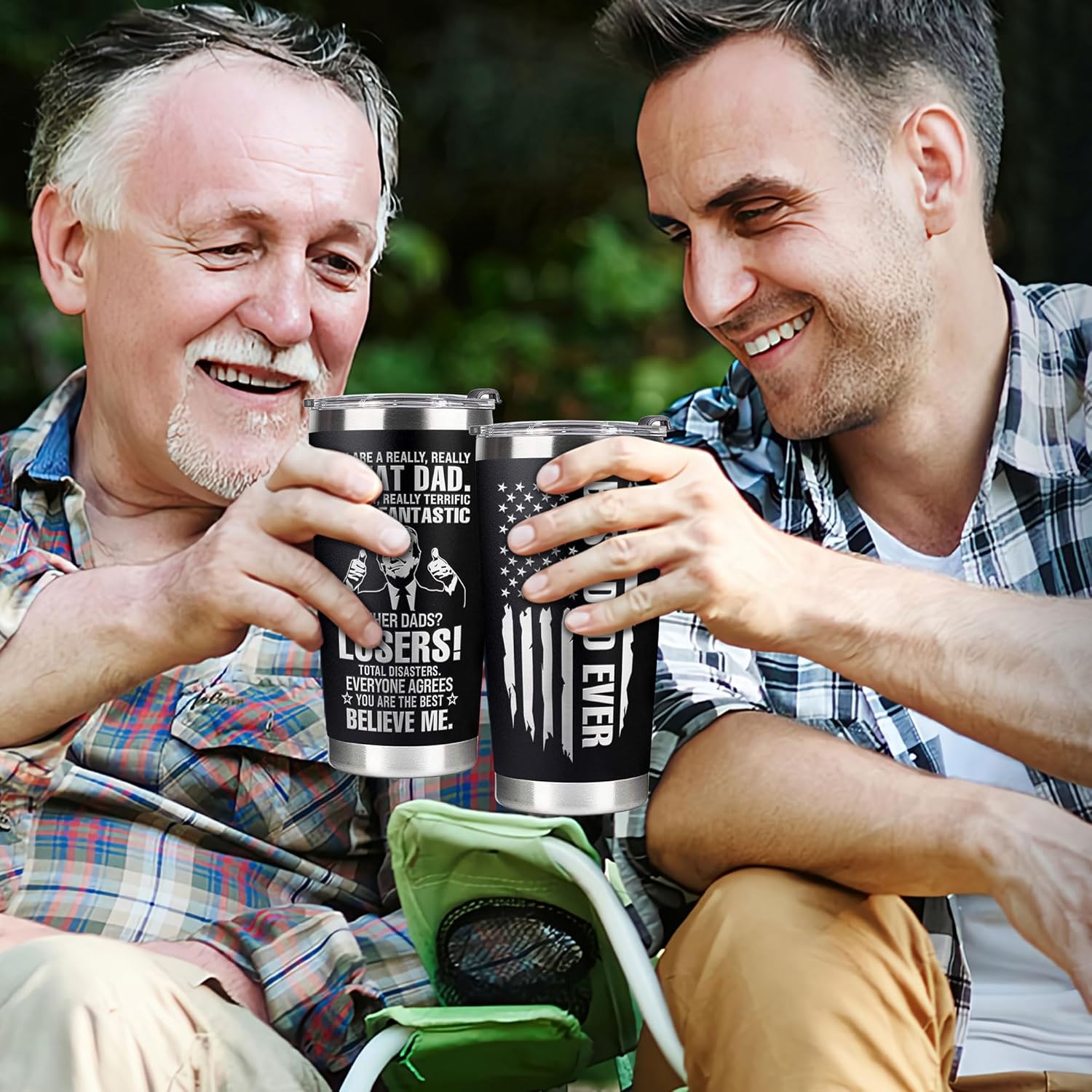 Christmas Gifts for Dad, Men - Gifts for Dad from Daughter, Son - Dads Birthday Gift Ideas, Happy Birthday gifts for Dads, Fathers - Best Dad Ever Gift, Present for dads, Fathers - 20 Oz dad Tumbler - Image 7