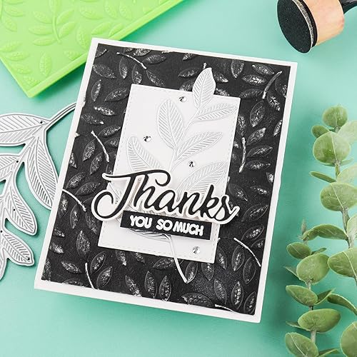 Miniatura 8 de CYFUN DESIGN Carpeta de relieve con textura 3D que se desvanece, fondo de conchas de plástico para hacer tarjetas, álbumes de recortes y otras