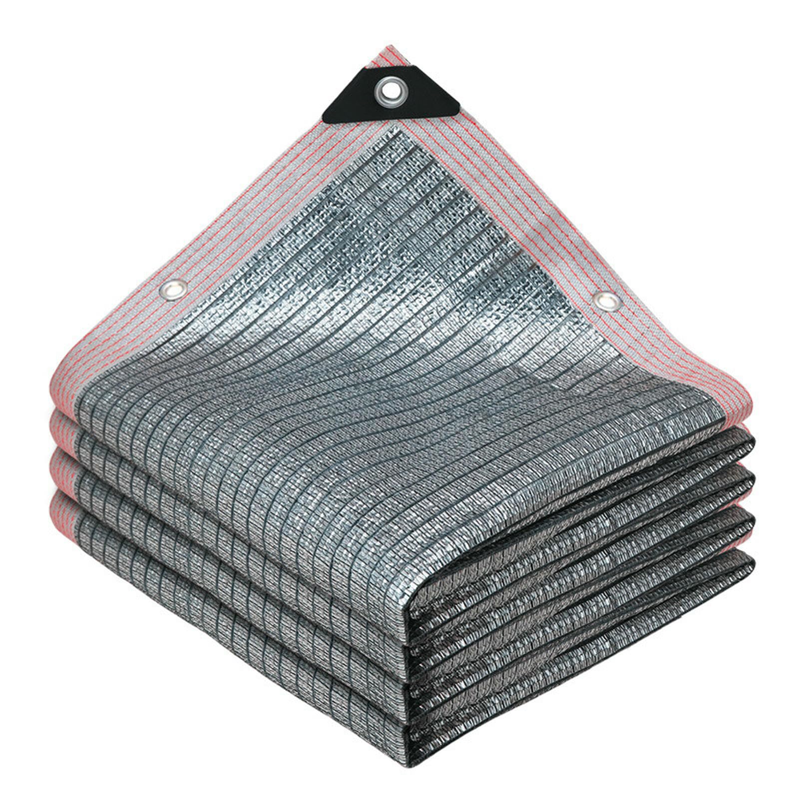 Telo ombreggiante in alluminio riflettente al 99%, resistente per auto, cani, esterni, camper, patio (3 × 4 m)