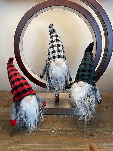 Miniatura 3 de Gnomos de Navidad de peluche, hechos a mano sueco Tomte Santa escandinavo figura nórdica de peluche de elfo, adornos de gnomos, gnomos, decoraciones