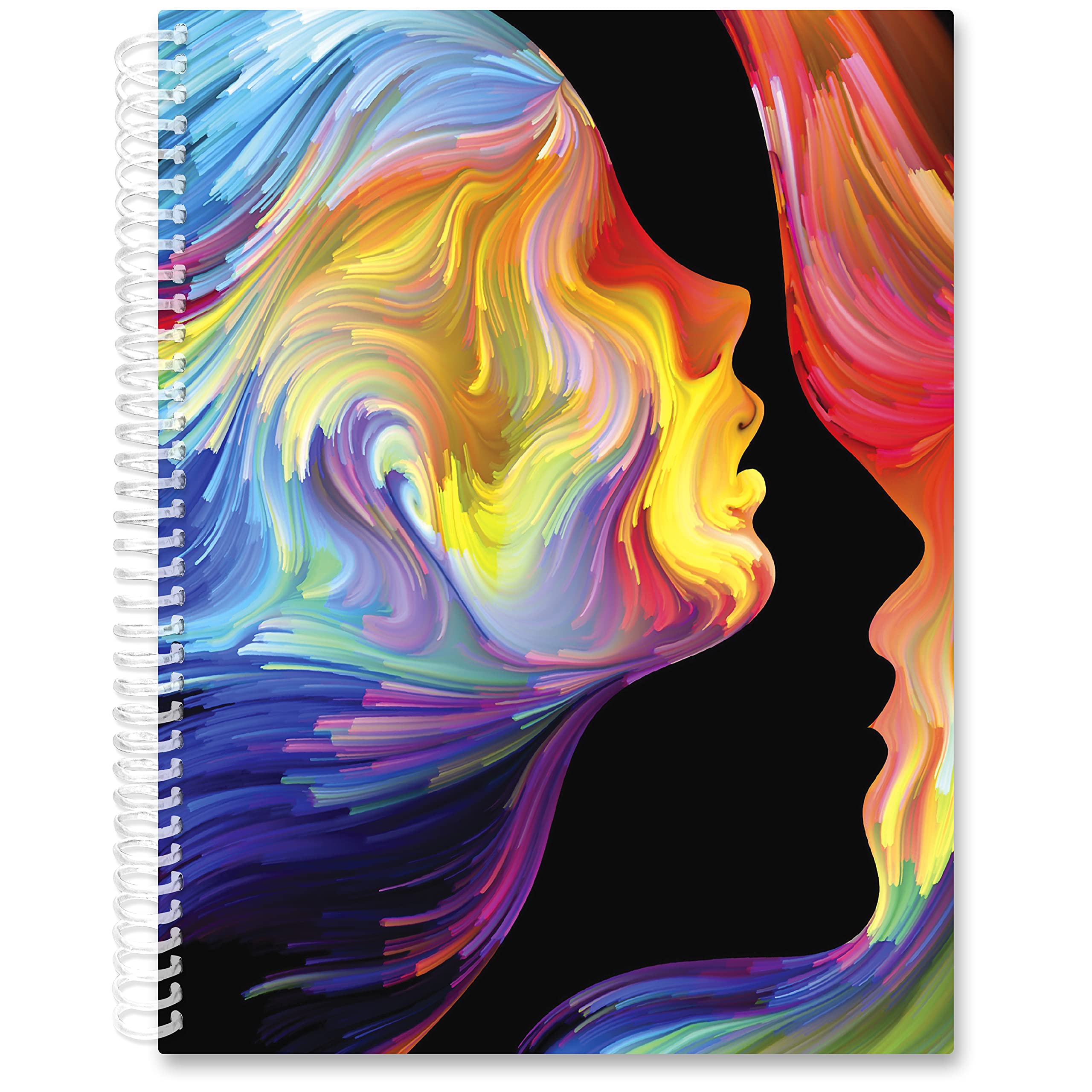 Tools4Wisdom Softcover 2022 Planner - 15 Month Inclusive December 2021 - B&W Daily Planner w/ Weekly and Monthly Planner Spreads - 8.5x11 Inch - 15MBNW - Abstract Passion Art