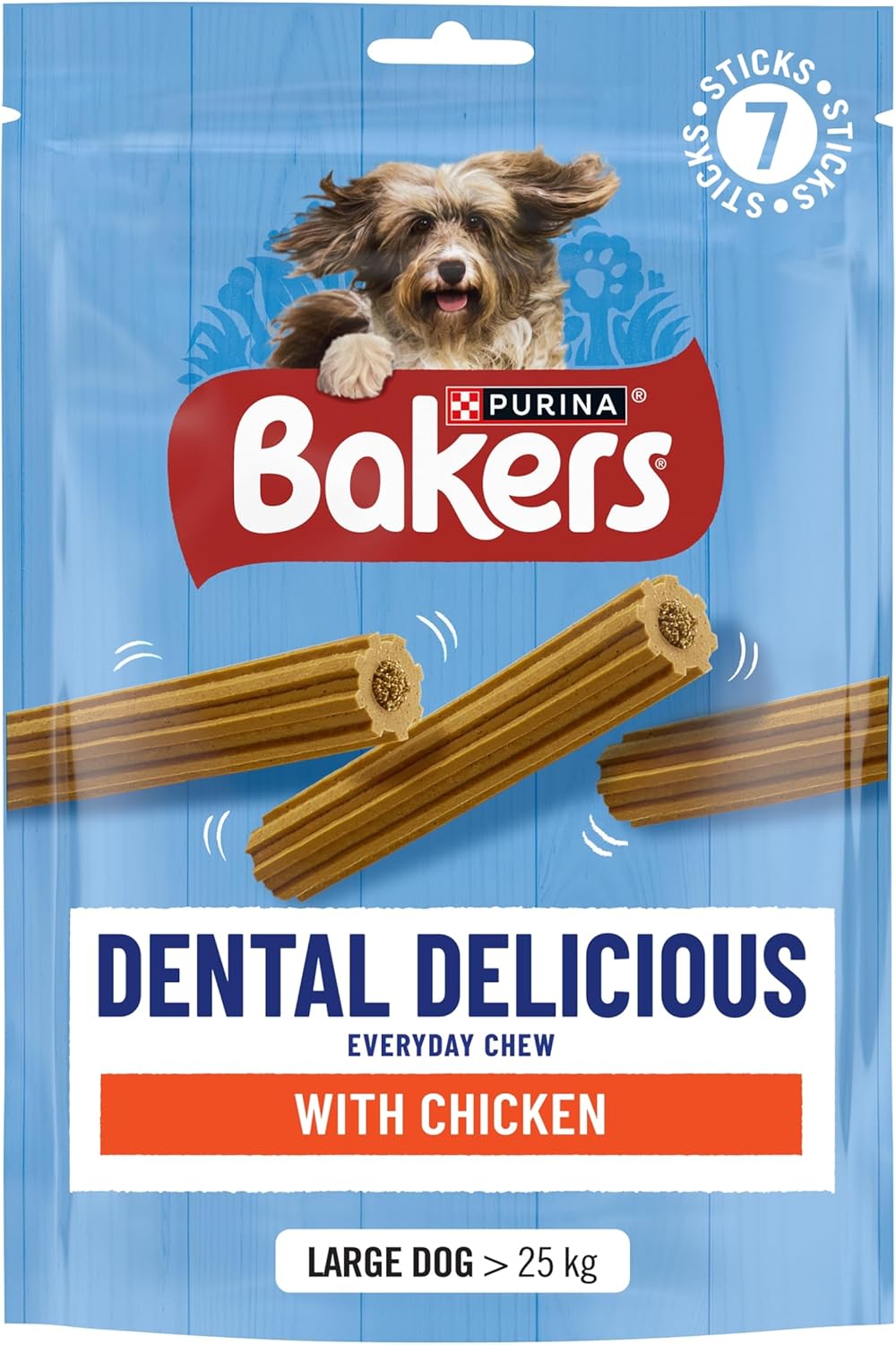 Bakers Dental Delicious with Chicken for Large Dogs (270g) - Pack of 6