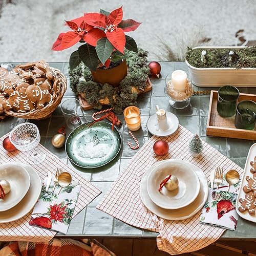 Miniatura 10 de 12 servilletas de tela de primavera florales de 20 x 20 pulgadas, lavables para cena, té, fiesta, boda, restaurante, interior y exterior, botánico