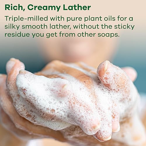 Miniatura 3 de Australian Botanical Soap, Barras de jabón de lichi rosa con extracto de papaya de 6.6 oz (187 g) de ingredientes naturales, para todo tipo de piel,