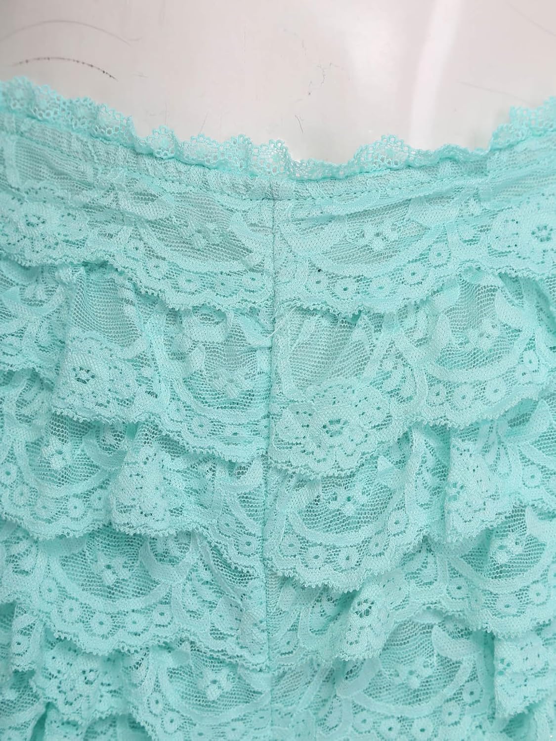 XUNZOO Layered Ruffle Shorts for Women Lolita Bloomers Cute Pumpkin Mini Pants Micro Lace Booty Shorts