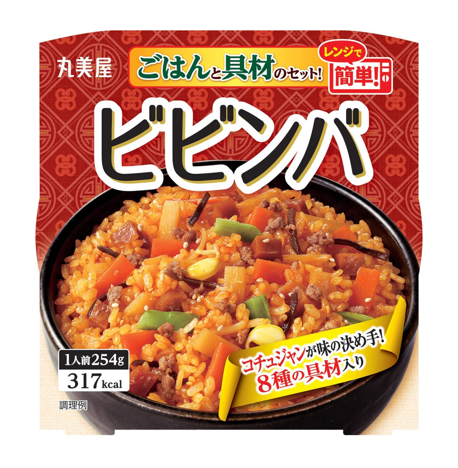 丸美屋 レンジで簡単! ビビンバ ごはん付き 254g×6個