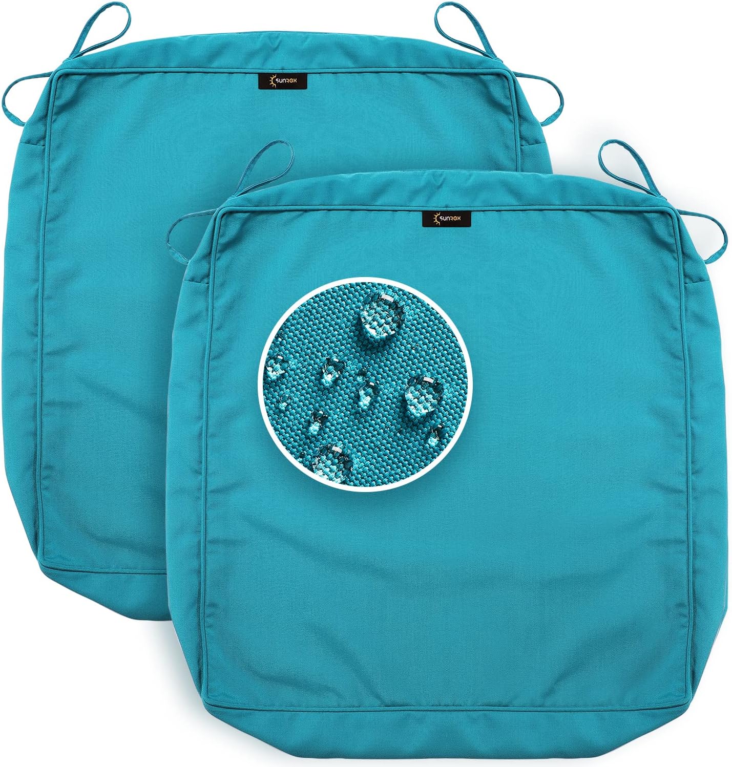 SUNROX FadeShield Outdoor Cushion Covers Replacement 25x25x5 Inch, Set