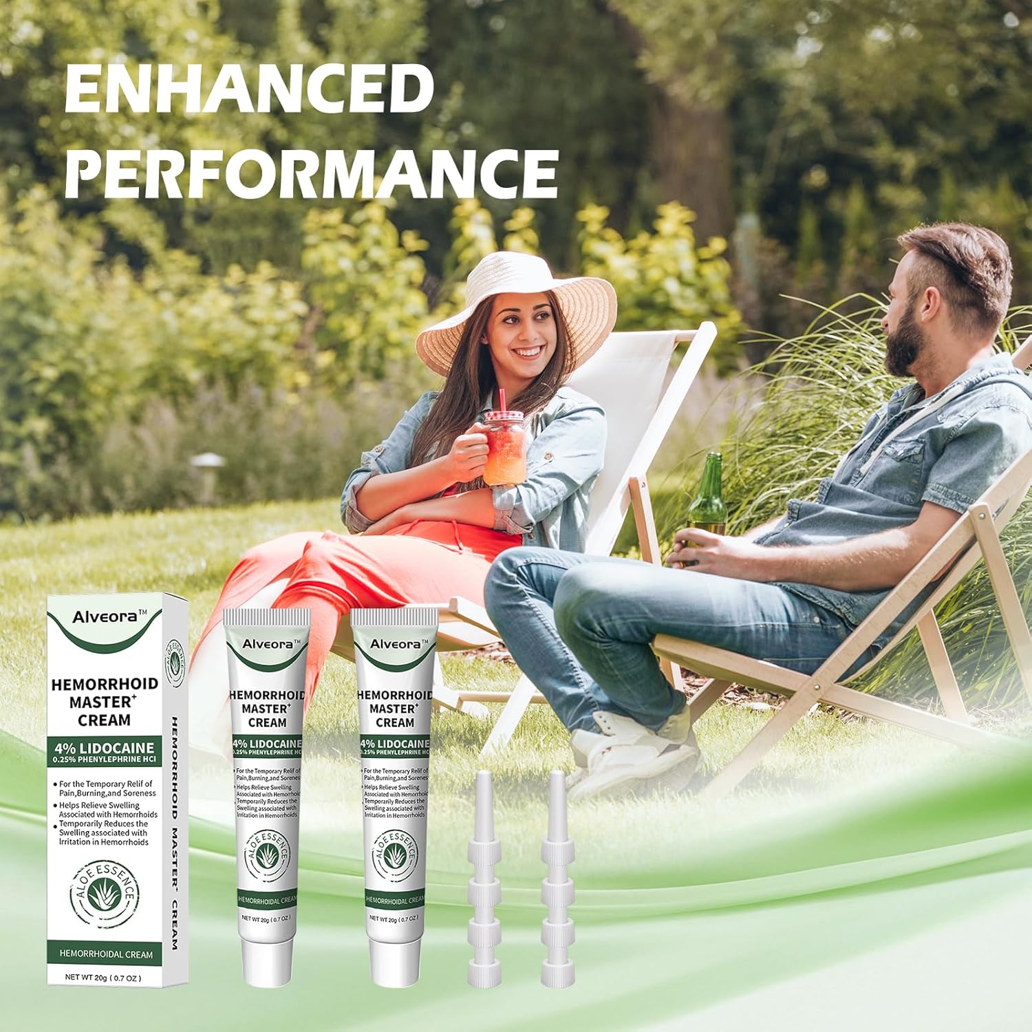 Hemorrhoid & Fissure Ointment, Hemorrhoid Treatment and Hemorrhoid Cream with Lidocaine 4% and Phenylephrine HCI for Fast Relief of Pain, Swelling, Itching, Burning, Hemorrhoidal treatment, 2 Pack-B image 7 of 8 B0F8Q676CJ