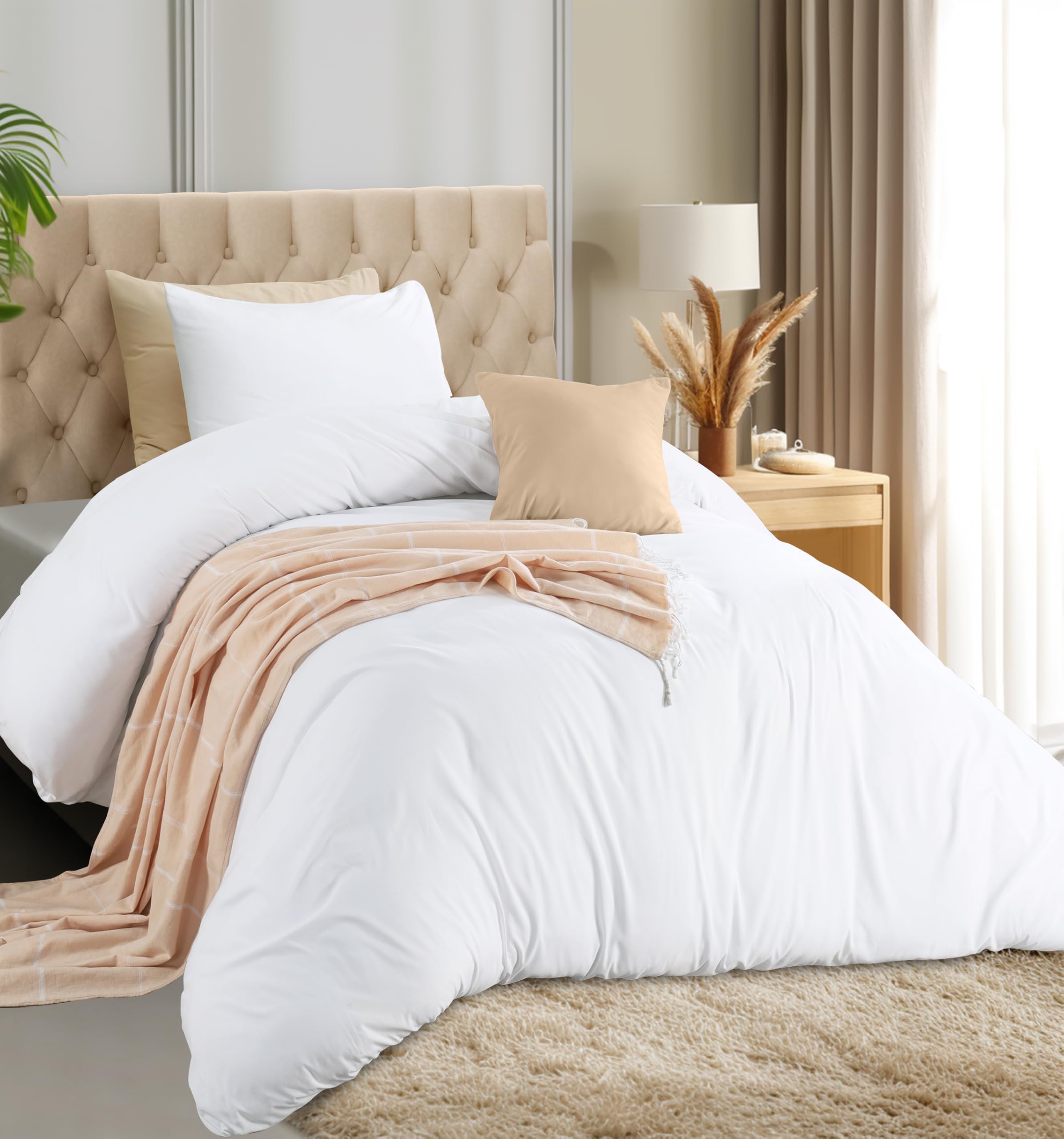 Utopia Bedding Duvet Cover Double - Soft Microfibre Polyester - Bedding Quilt Cover Set, with Pillow cases (Grey) — view 54
